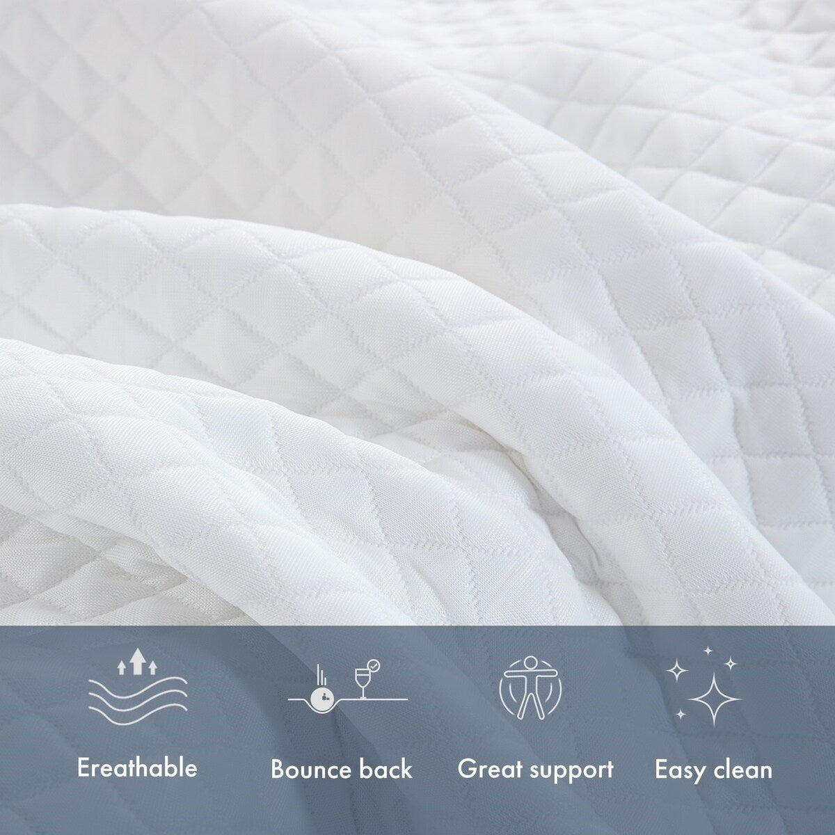 Materasso in memory foam gel da 12 pollici, materasso rinfrescante a media sensazione in una scatola, CertiPUR-US