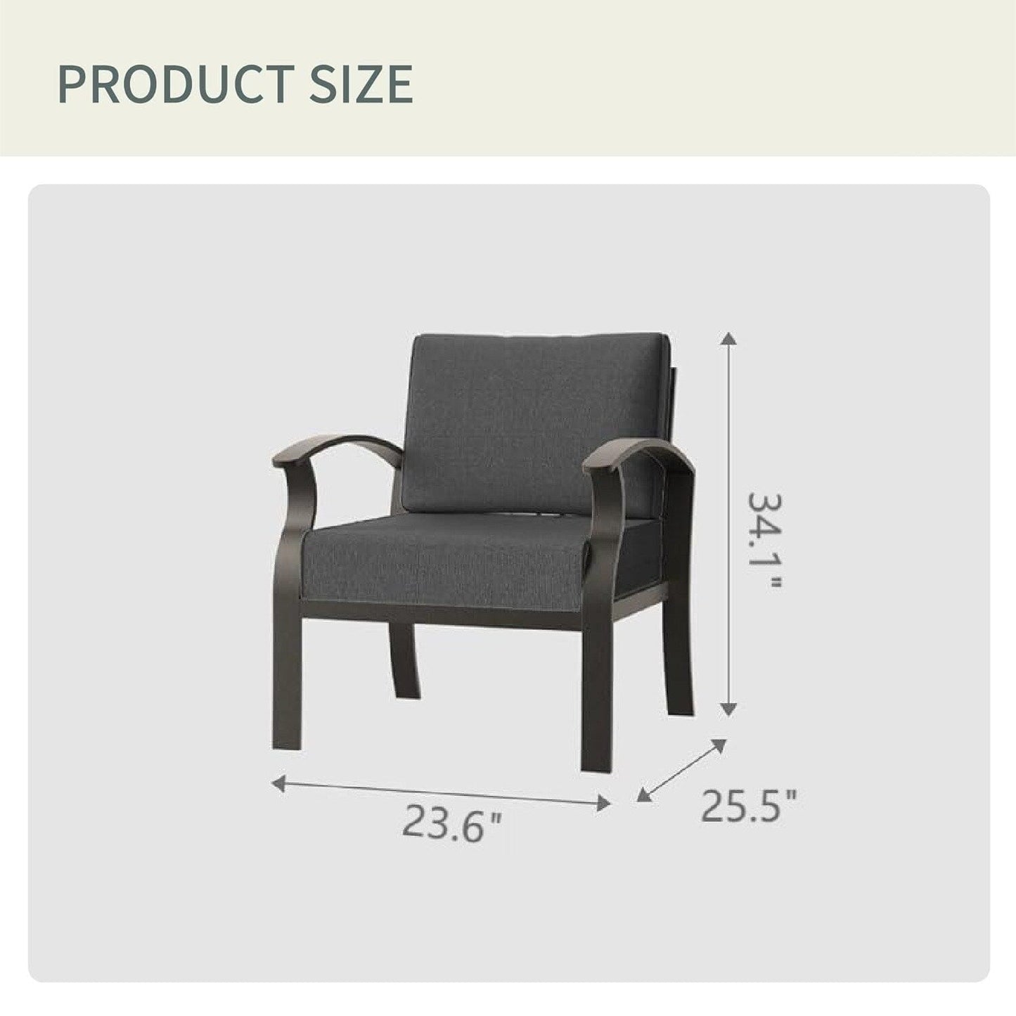 Divani e sedie da esterno in alluminio a 2 posti con cuscini neri