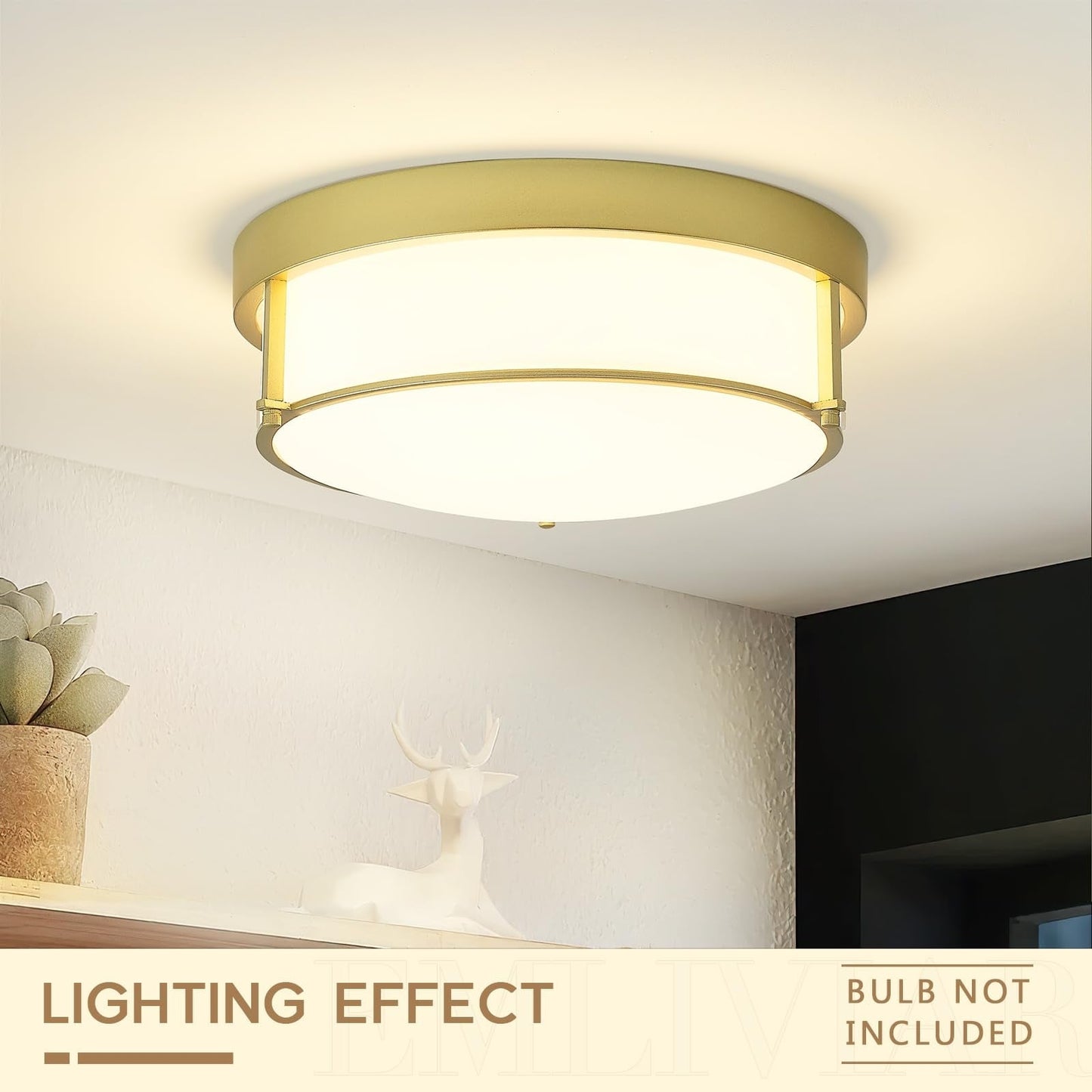 Lampada da soffitto in vetro a 3 luci, montaggio a filo, vetro seminato