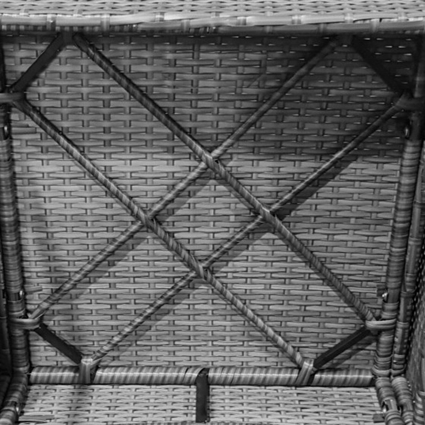 Set da giardino da 3 pezzi con sedie imbottite e tavolino da caffè con piano in vetro - 20 x 20 x 28