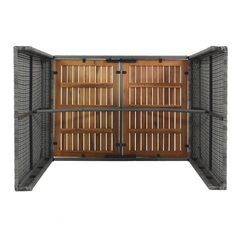 Set da bar per sala da pranzo da patio da 5 pezzi, sedie alte da bar con cuscino