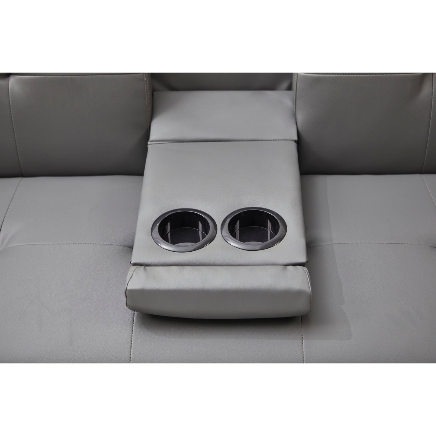 Divano letto pieghevole multifunzionale doppio in PU da 67 pollici con tavolino da caffè