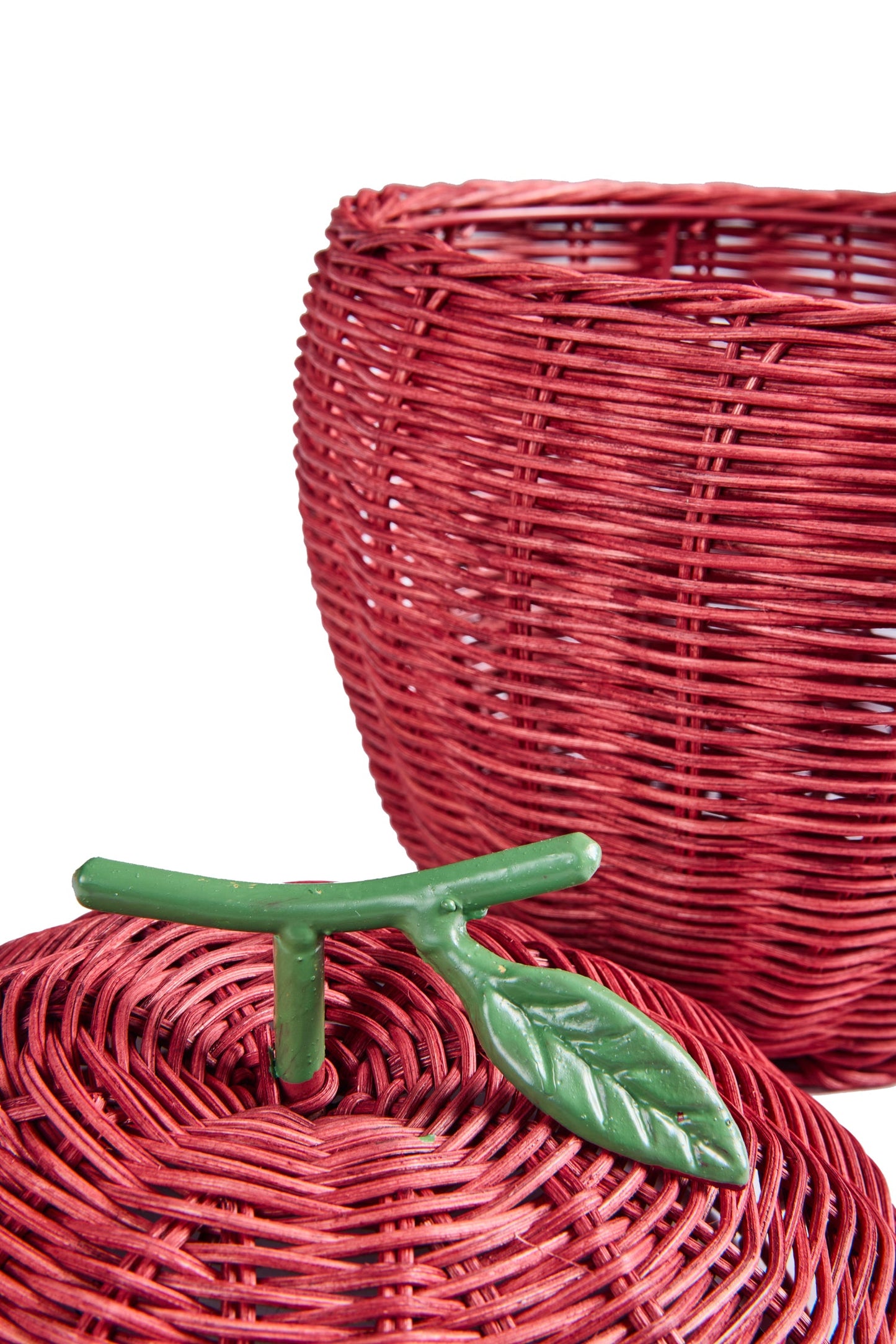 Alhoa - Cestino Forma Mela Con Coperchio