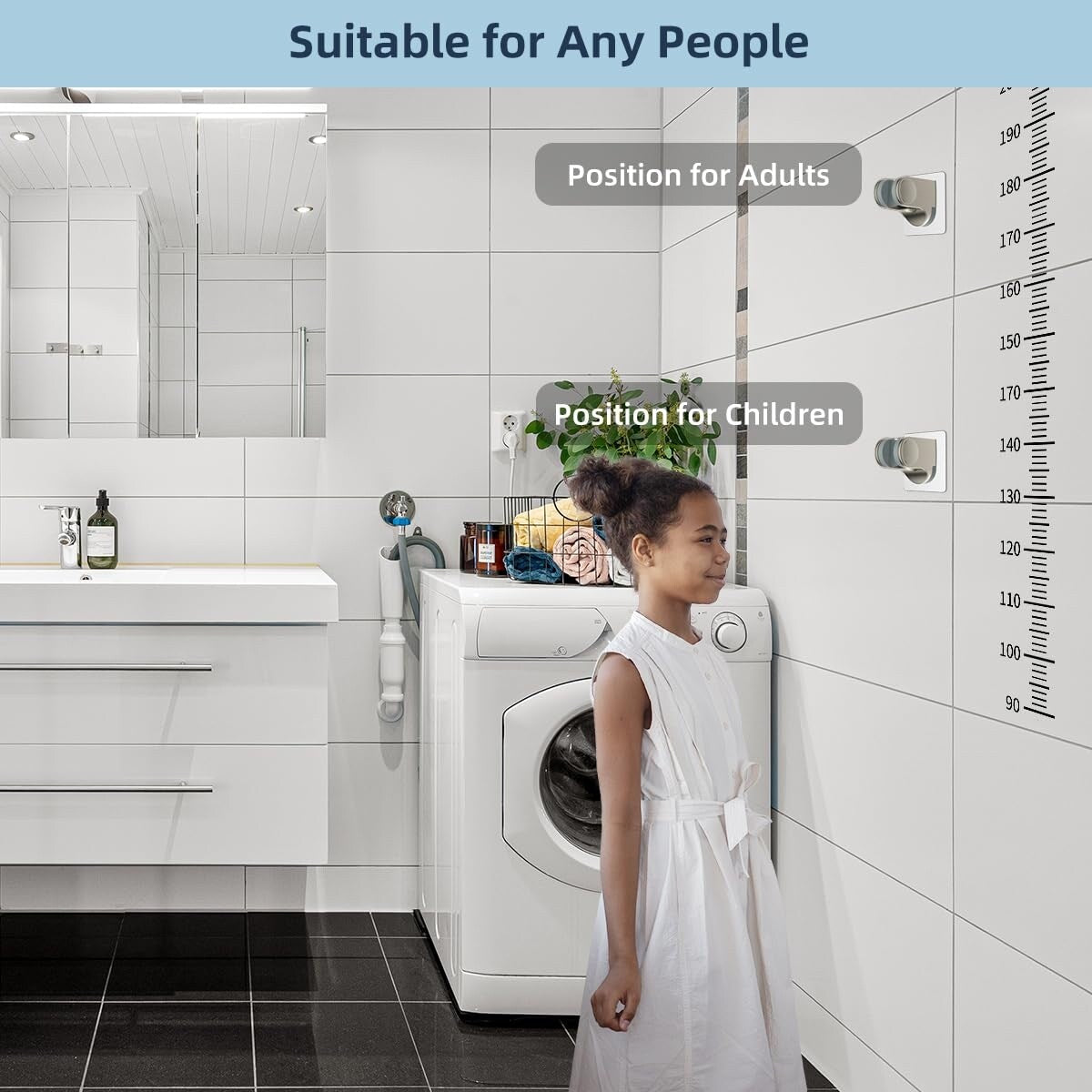 Soffione doccia a pioggia ad alta pressione interamente in metallo da 10 pollici con combinazione portatile