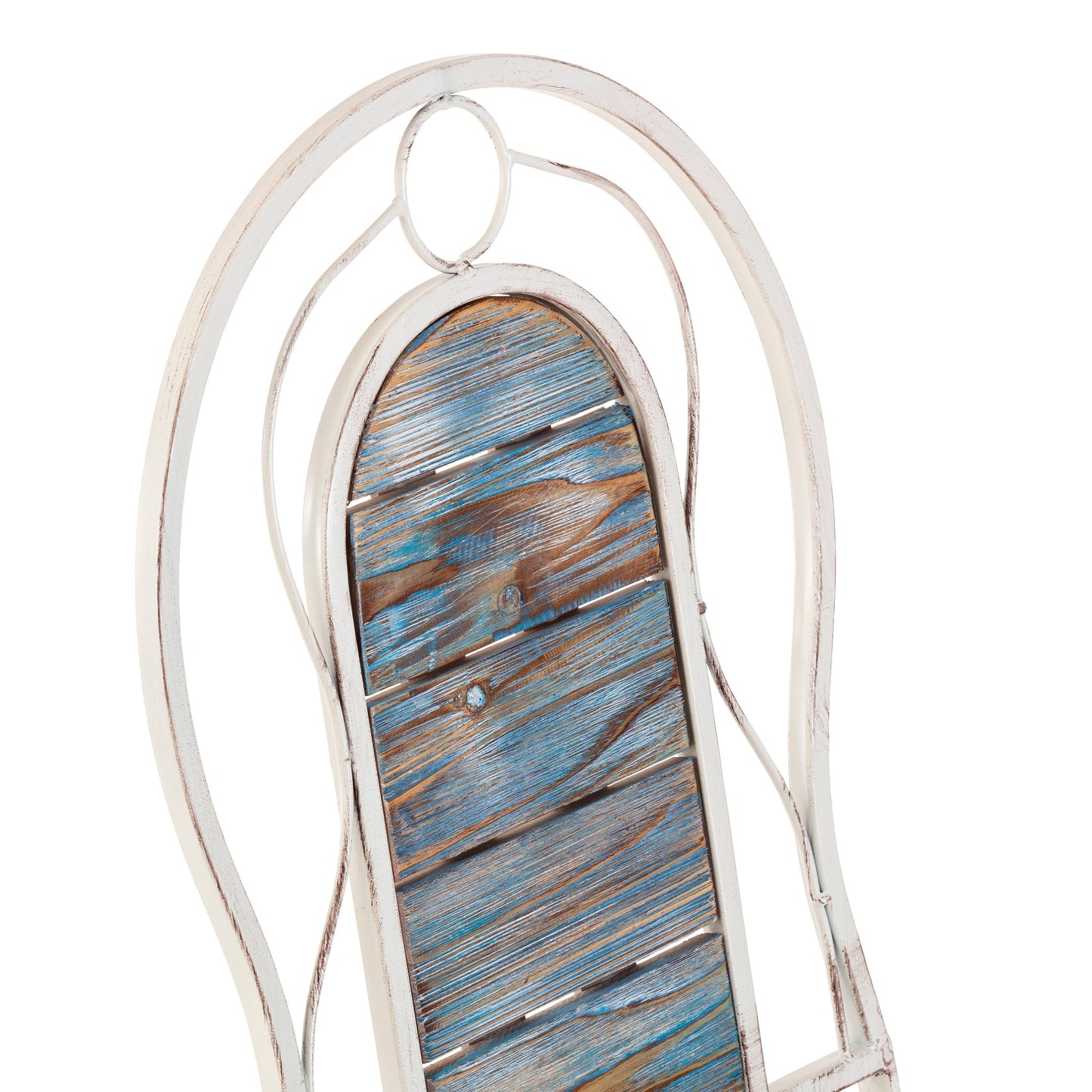 Set da bistrot in legno e metallo da 3 pezzi per interni/esterni Alpine Corporation, tavolo e sedie pieghevoli, posti a sedere per patio