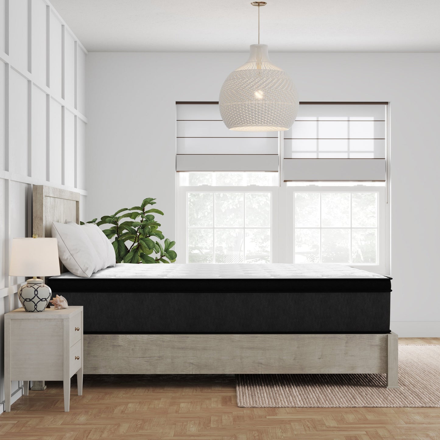 Materasso ibrido Amaris da 14 pollici con memory foam infuso di rame rinfrescante, certificato CertiPUR US e Greenguard Gold