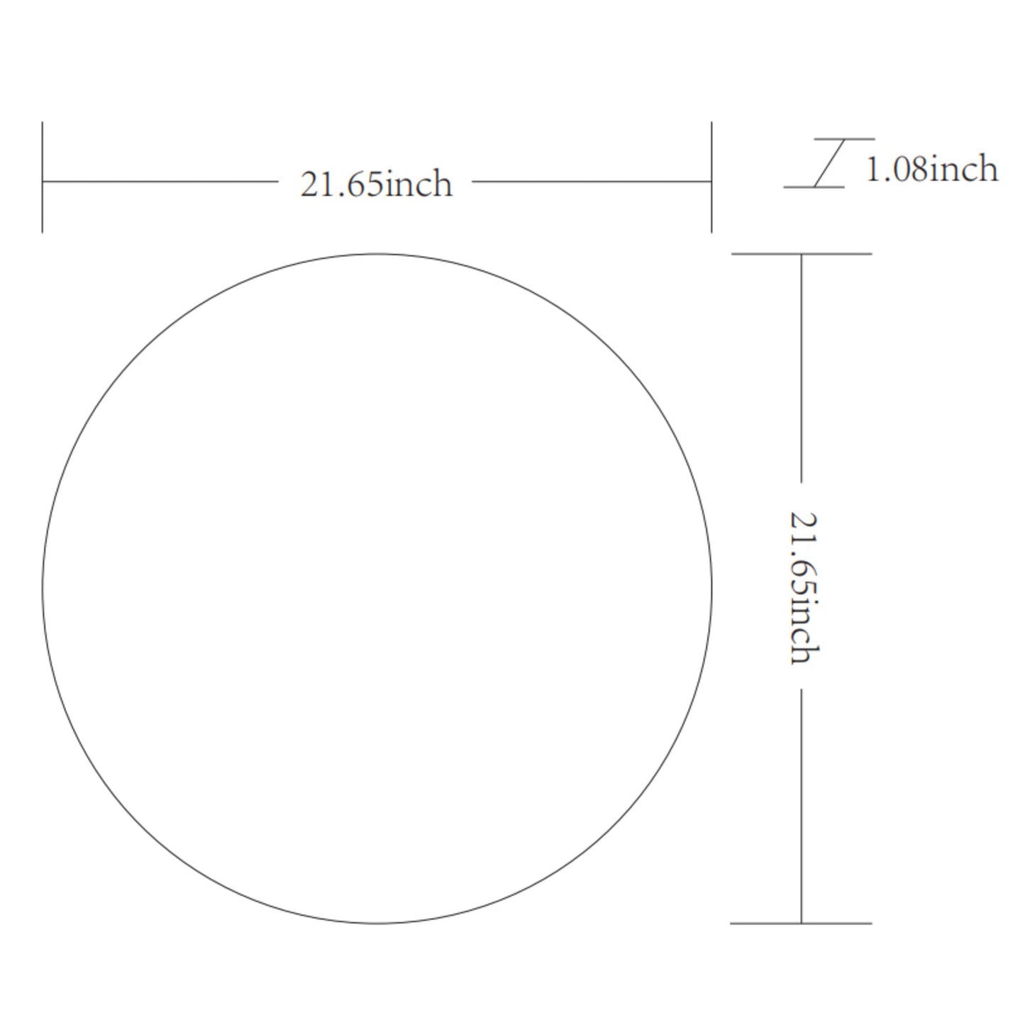 Specchio decorativo rotondo moderno in alluminio Livabliss Aranya