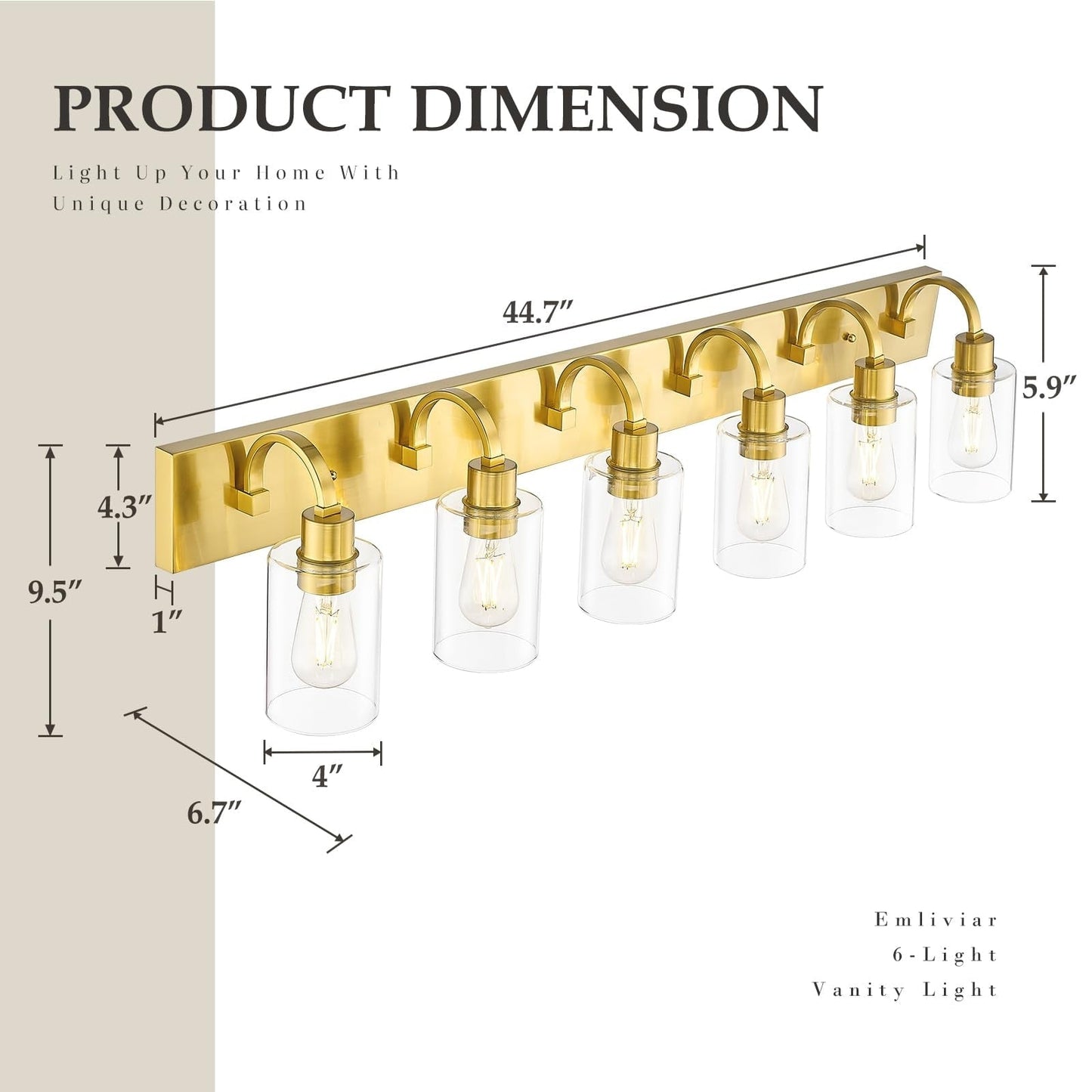 Lampadari per il mobiletto del bagno - Lampada da parete in stile rustico per il bagno