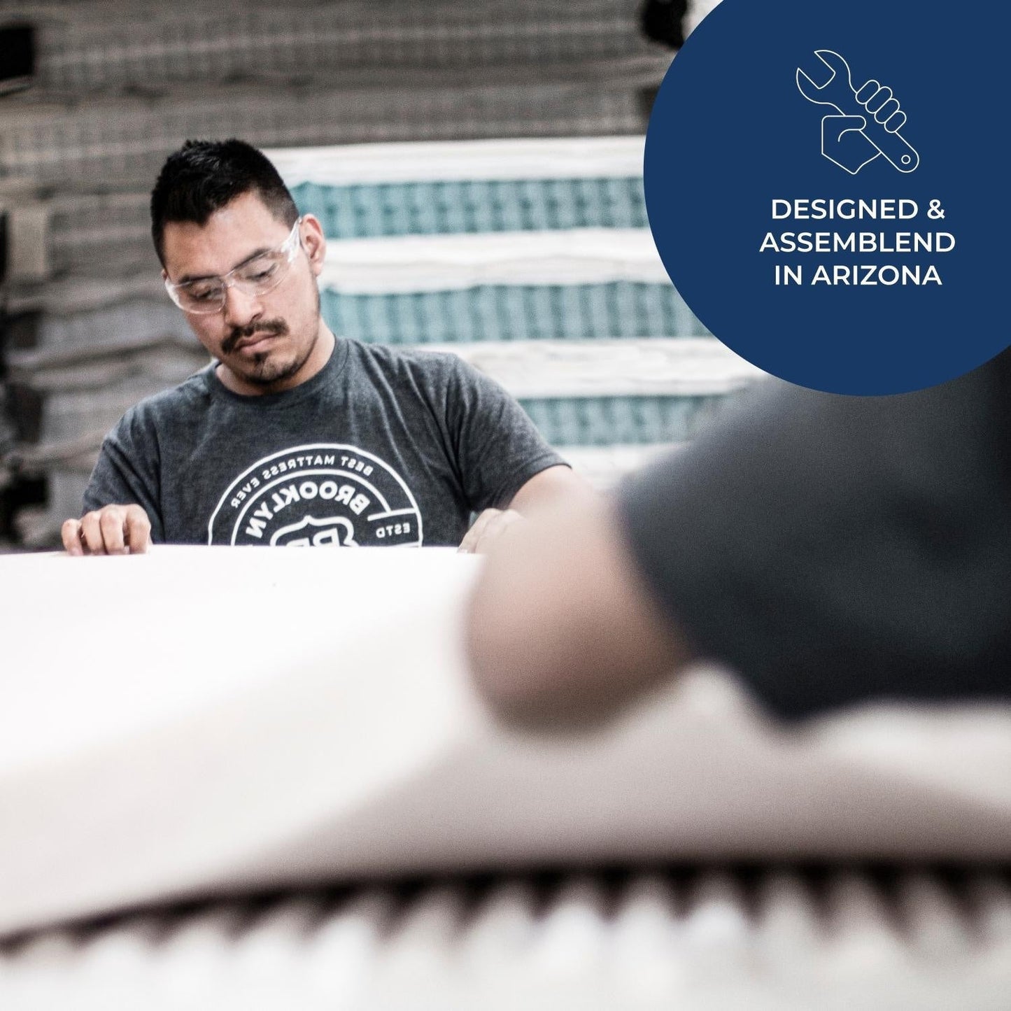 Materasso Brooklyn Bedding Plank da 11 pollici a due lati rigido