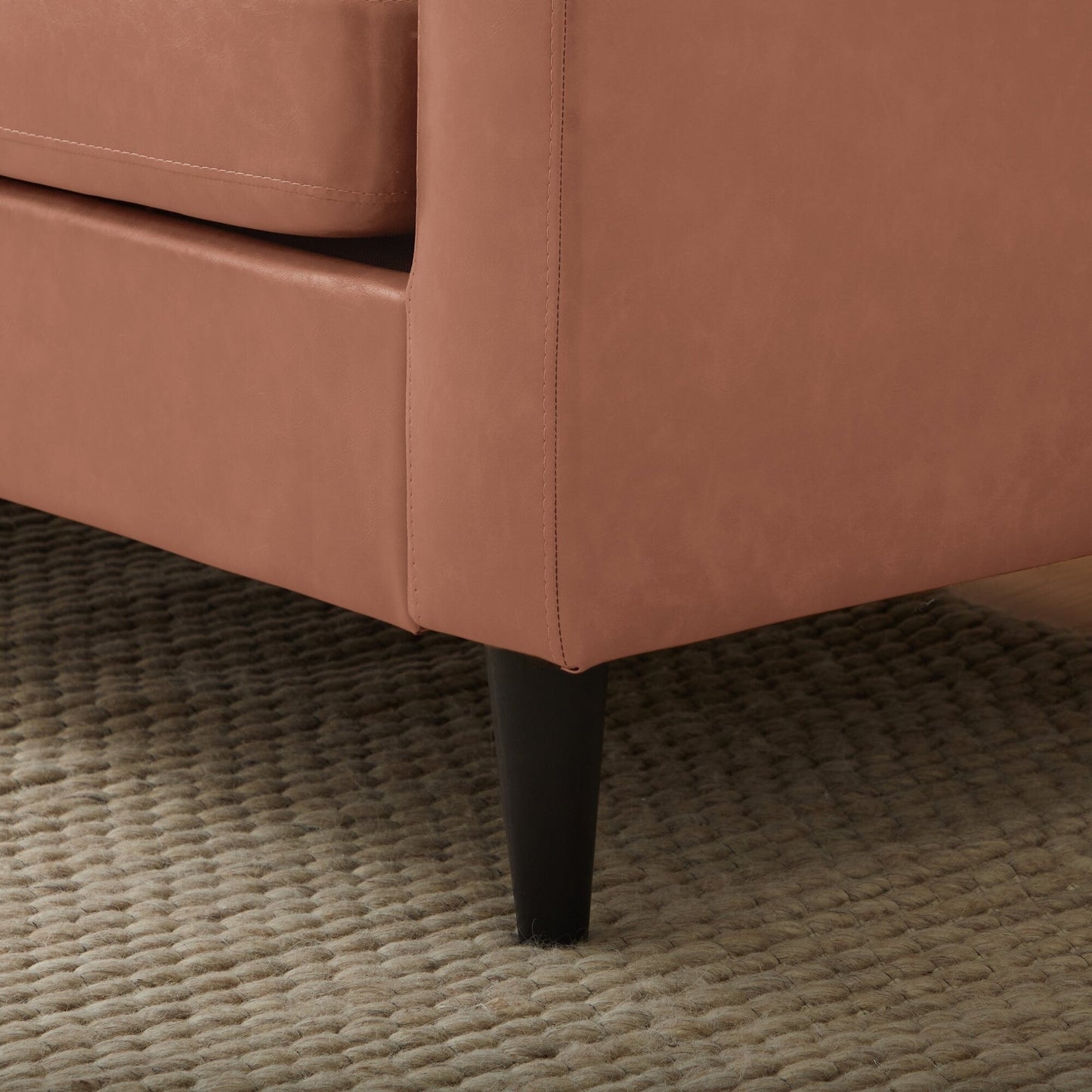 Divano imbottito con braccioli a cucchiaio Brookside Ellen 75