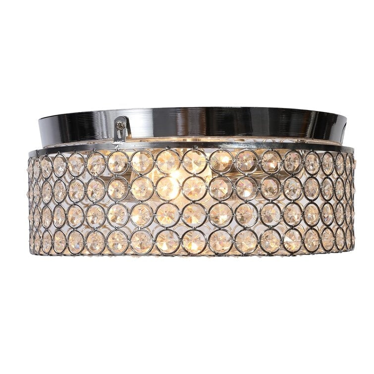 Lampada da soffitto moderna a 2 luci in cristallo rotondo CO-Z