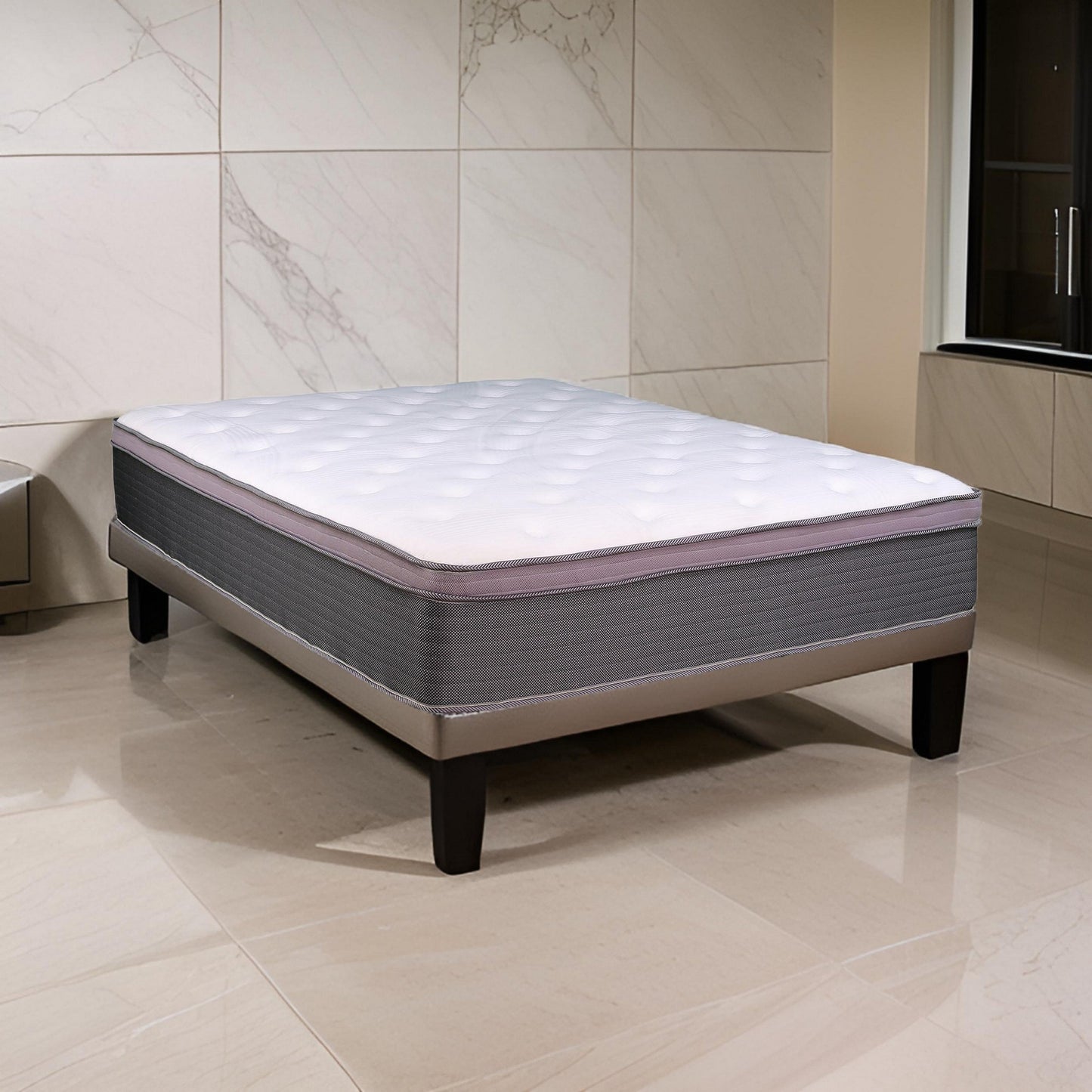 Materasso Cari Hybrid California King da 12 pollici, memory foam in gel, molle insacchettate