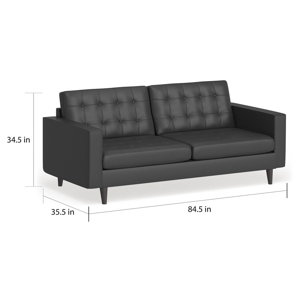 Divano in similpelle trapuntato Eggedal di Carson Carrington