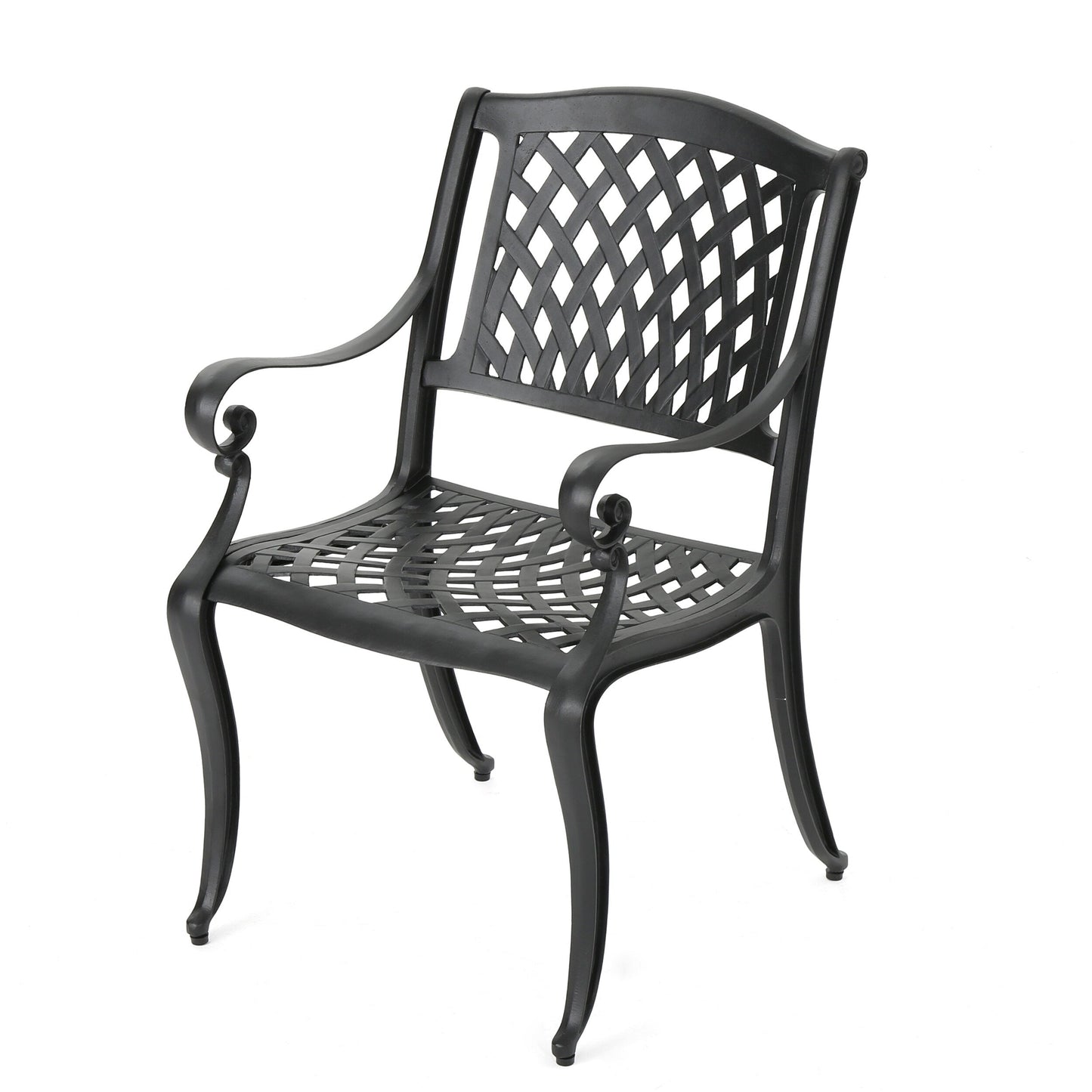 Set da pranzo da esterno in alluminio Cayman da 7 pezzi di Christopher Knight Home