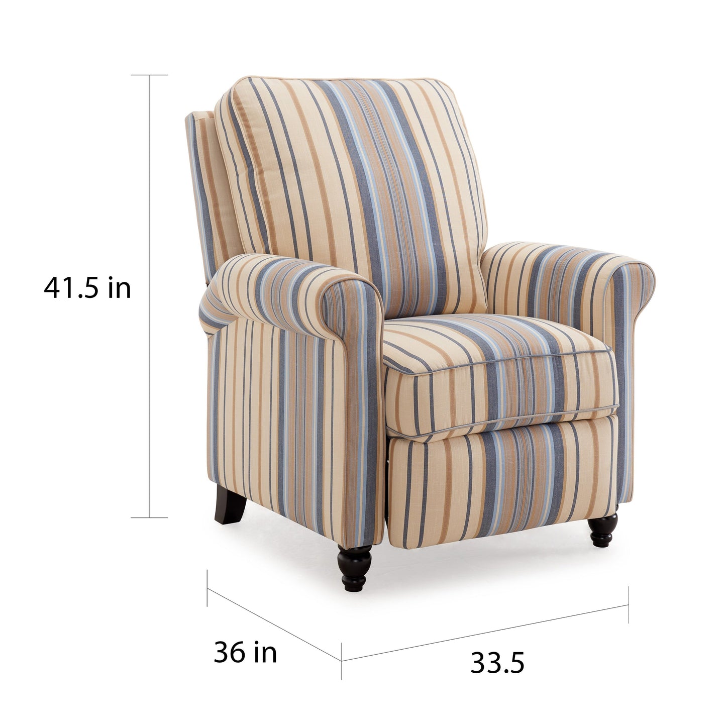 Poltrona reclinabile Copper Grove Lassen Blue