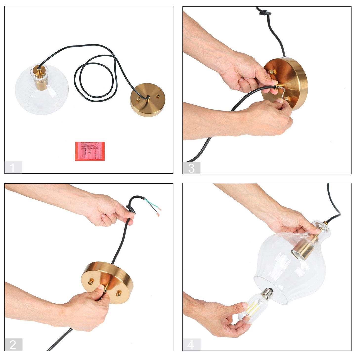 Lampada a sospensione moderna in ottone Coria Mid-Century, 1 luce, elegante, dimmerabile, per isola cucina, vetro scanalato, sala da pranzo