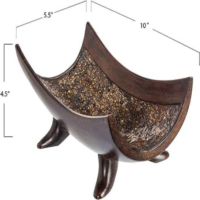 Creative Scents Schonwerk Ciotola decorativa marrone per l'arredamento della casa