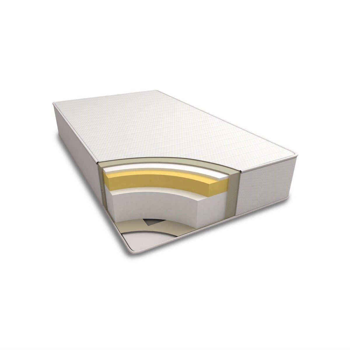 Materasso in memory foam Daily Boutik Twin da 12 pollici di spessore con morbida fodera in tessuto a maglia