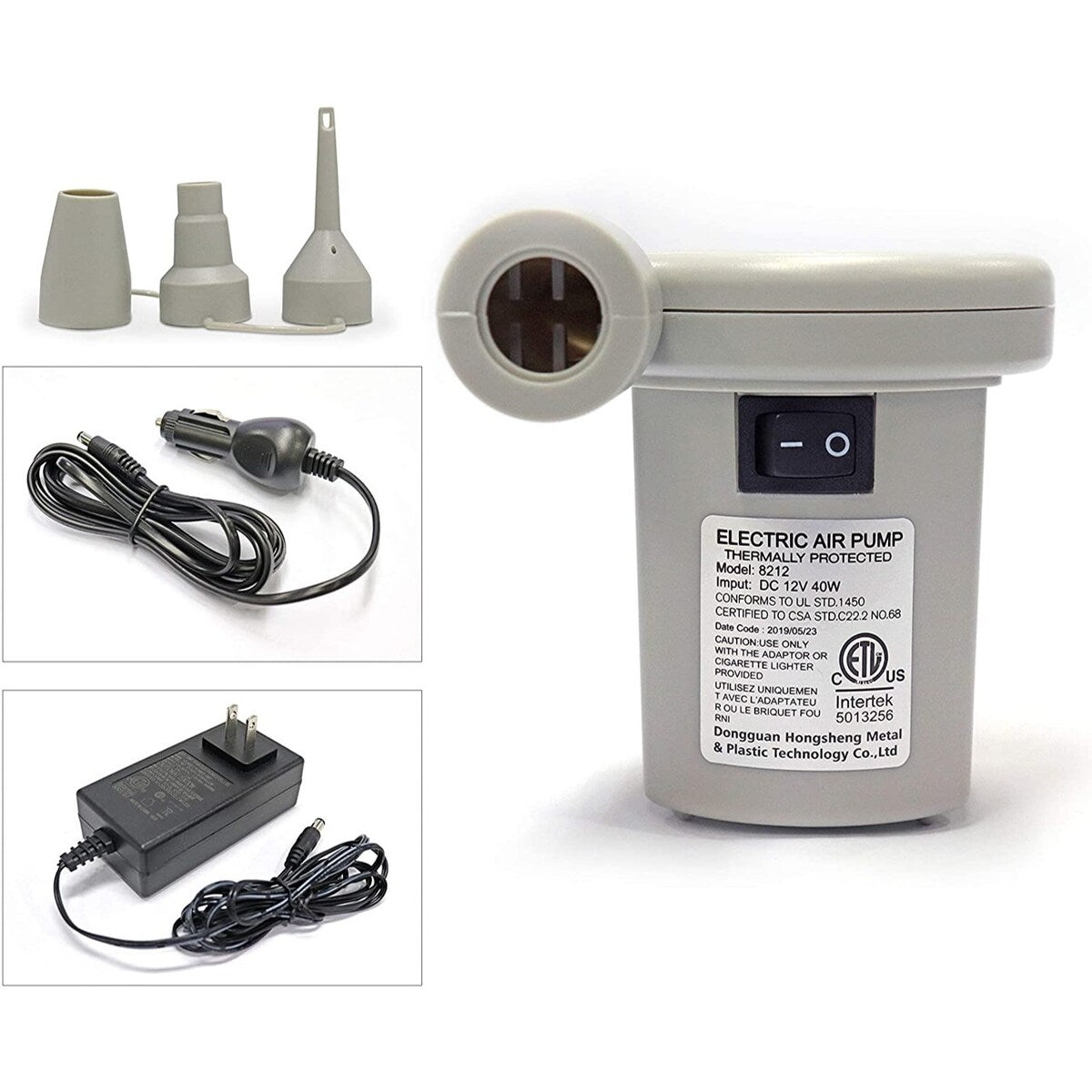 Materasso ad aria EnerPlex Never-Leak Camping Series con pompa - Queen