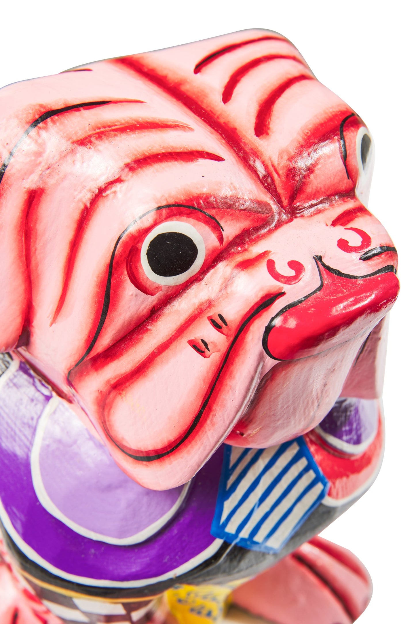 Popart-Bulldog Rosa Giallo Nero