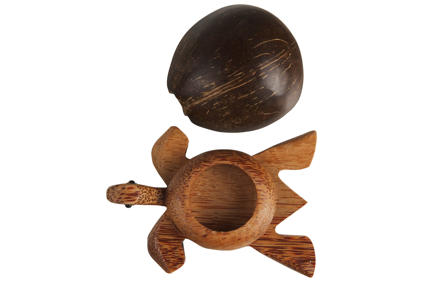 Tartaruga - Porta Tea Light Carapace In Cocco