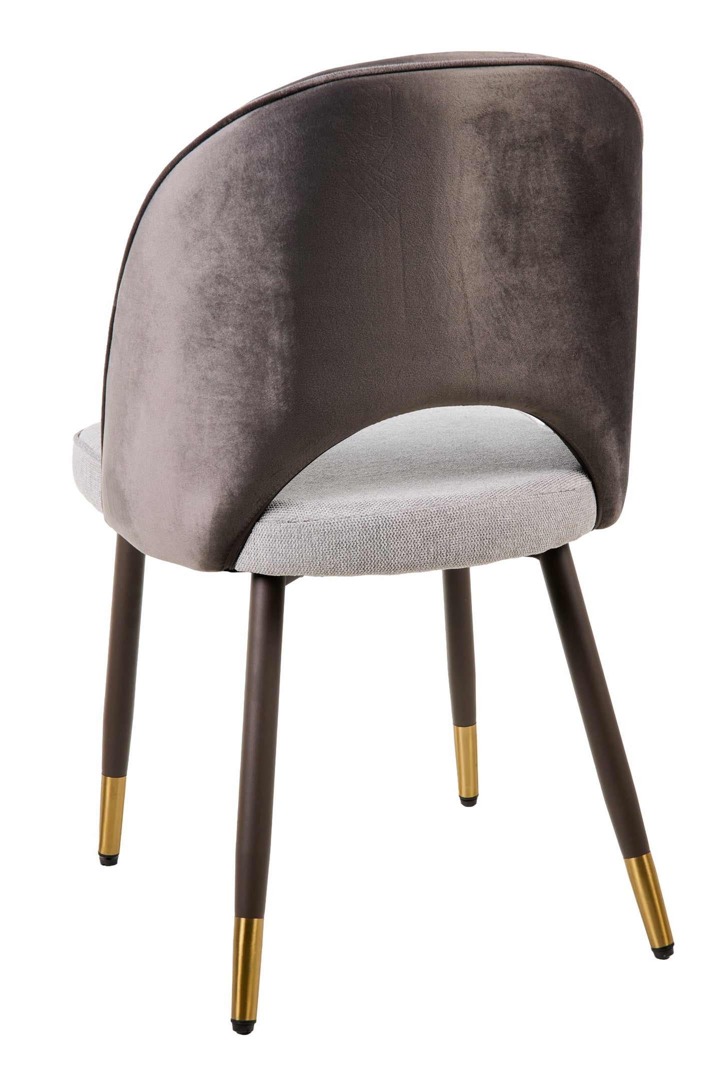 Alessandra - Sedia Tessuto E Velluto Tonalita Grigia