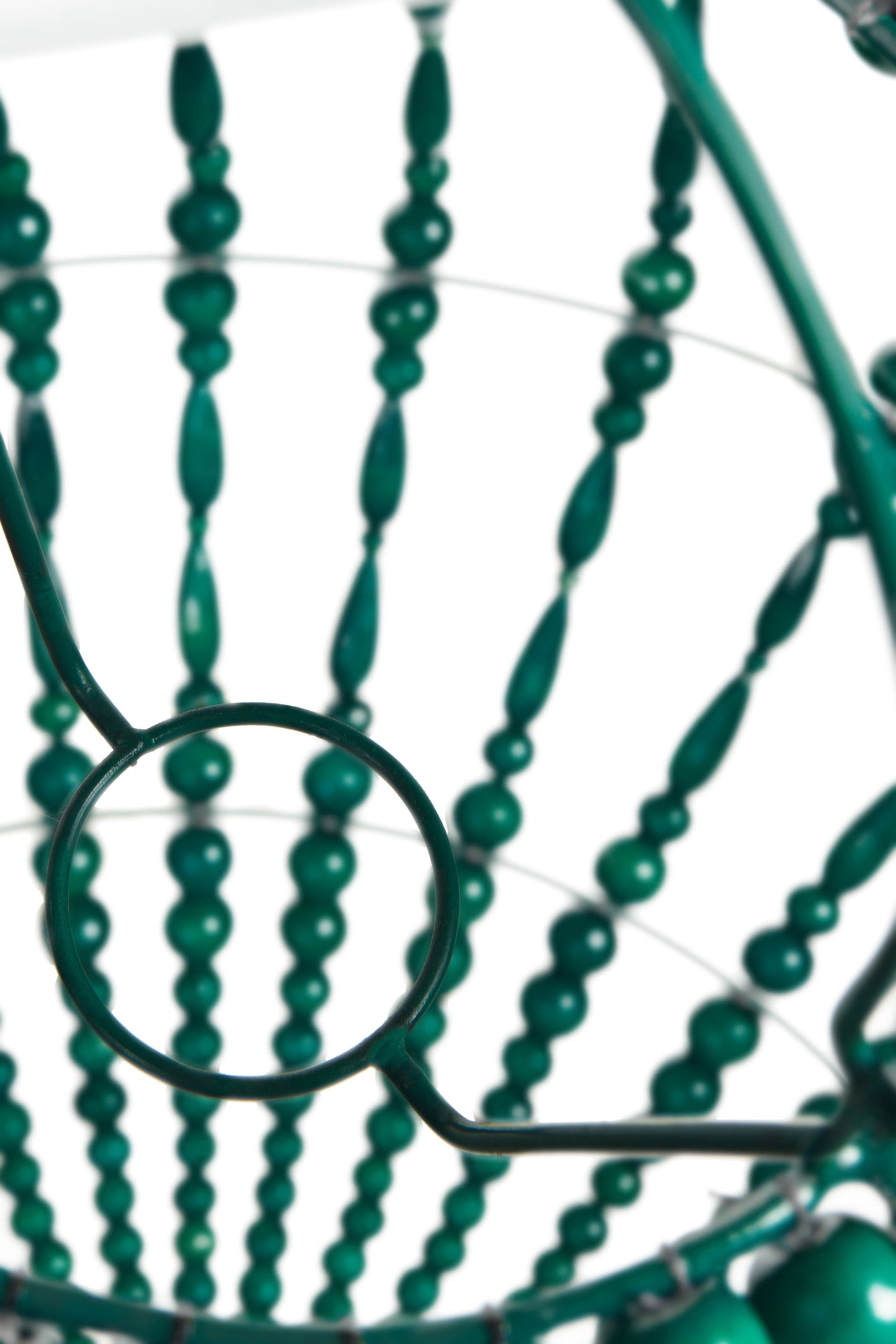 Bubbles - Paralume Planetario Palline E Ovali In Legno Verde S