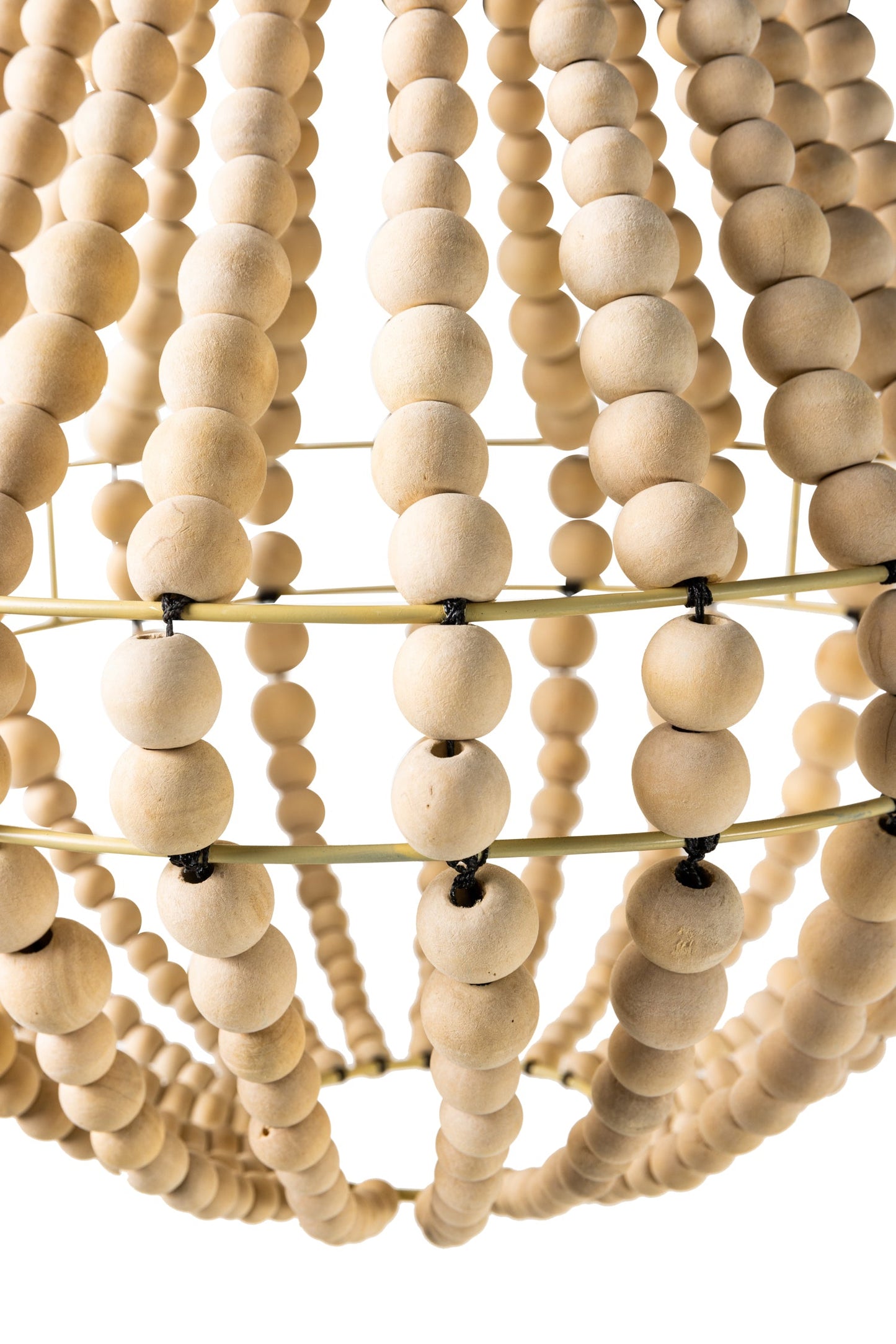 Bolle - Lampadario Lant. Piccolo Sfere Legno Naturale