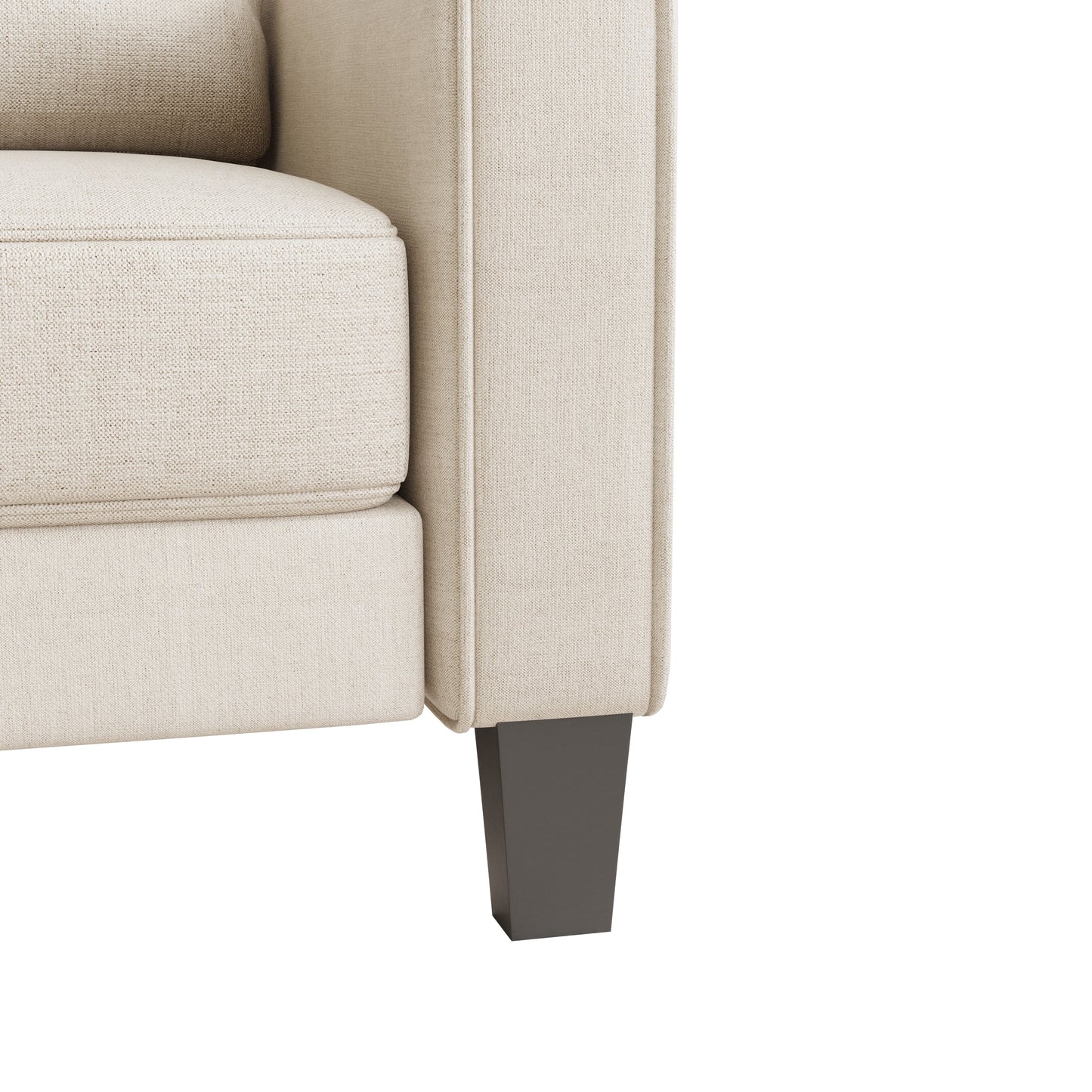 Divano in tessuto a 3 posti con contenitore sotto il cuscino