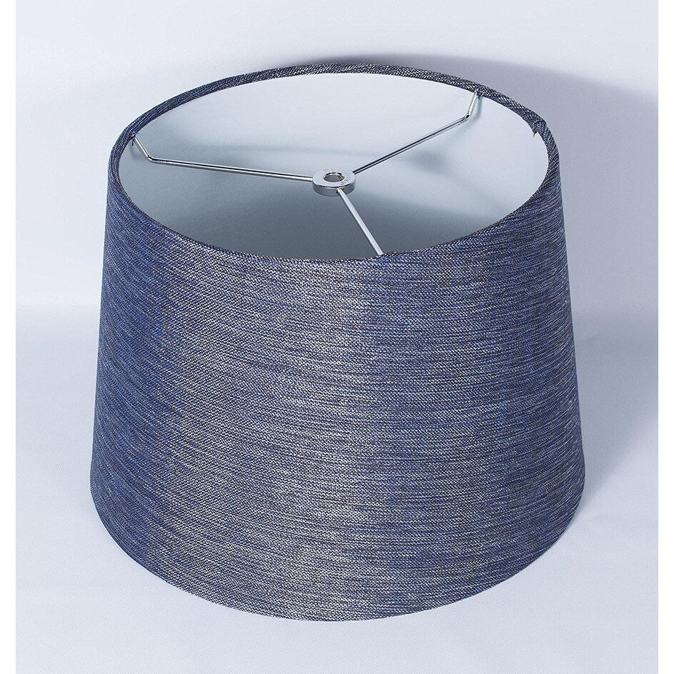 Paralume a tamburo francese, lino testurizzato, 12 superiore, 14 inferiore, 10 inclinato