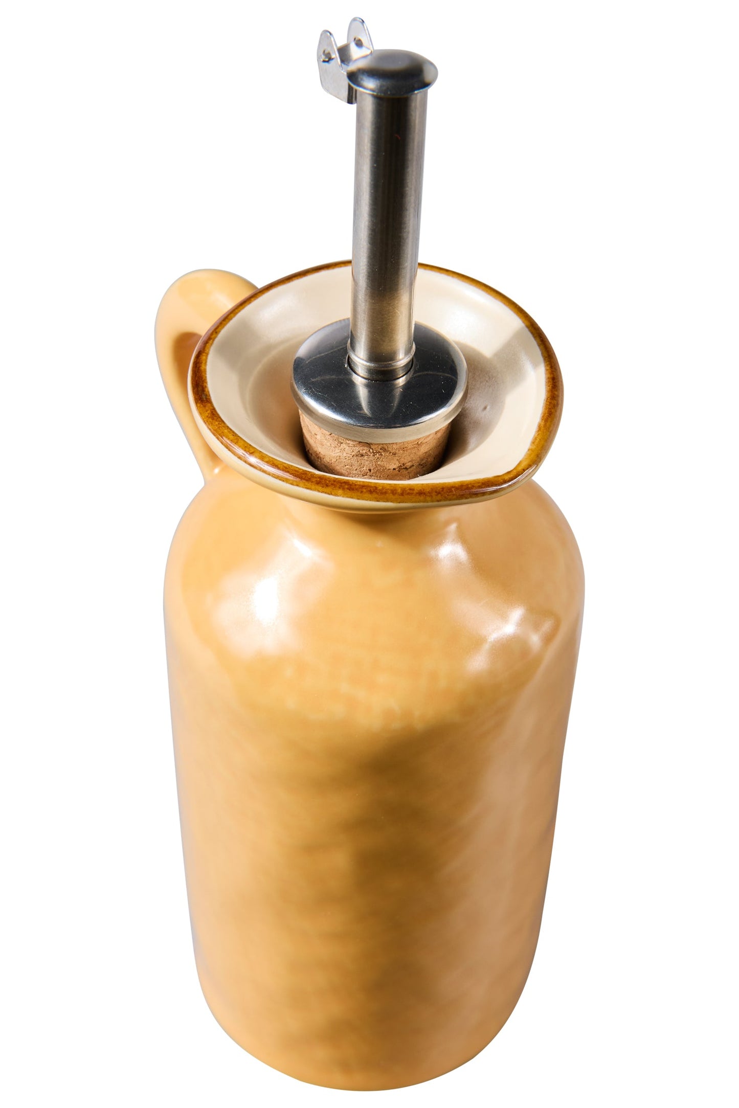 Mediterraneo - Bottiglia Olio Con Dosatore Giallo