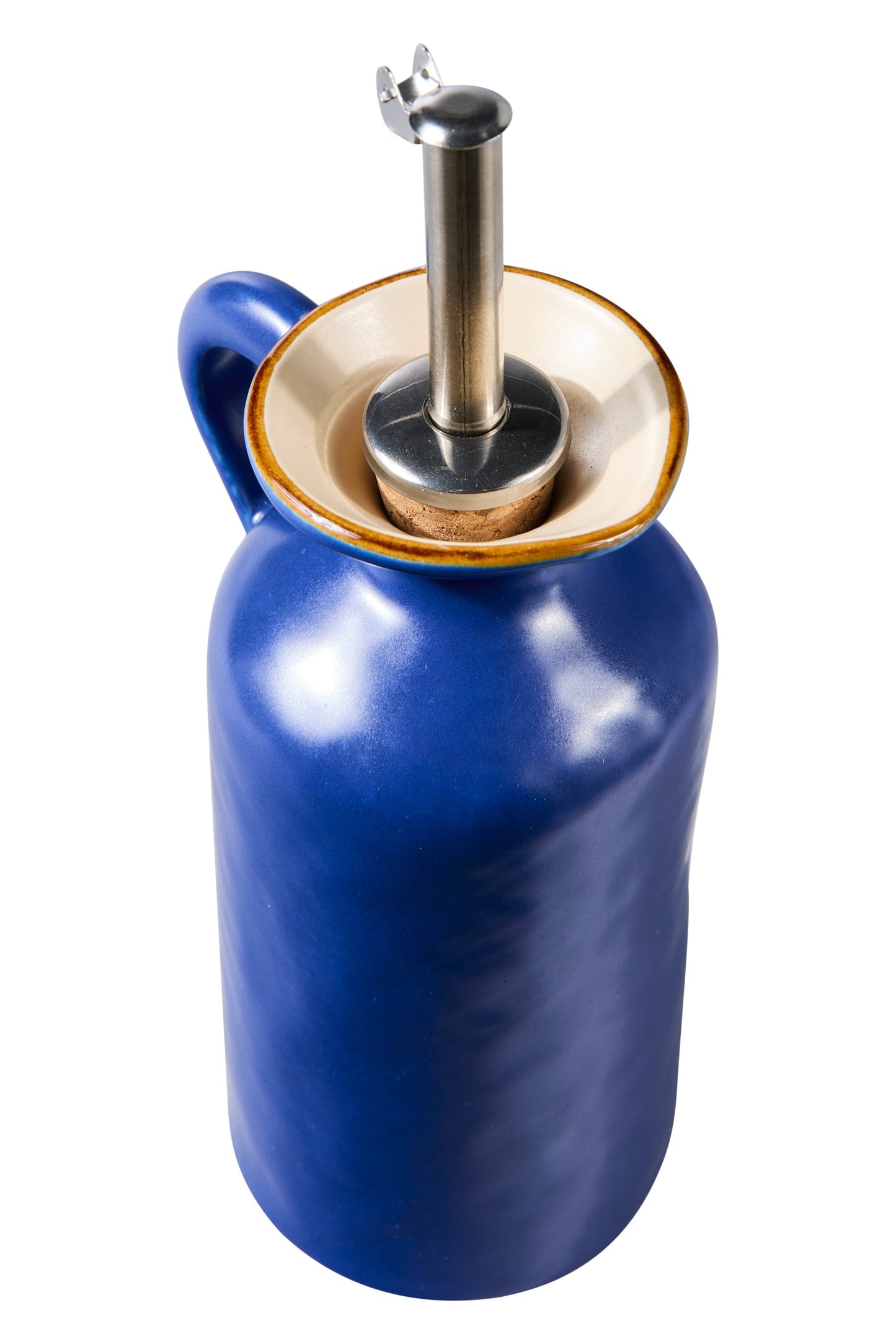 Mediterraneo - Bottiglia Olio Con Dosatore Blu