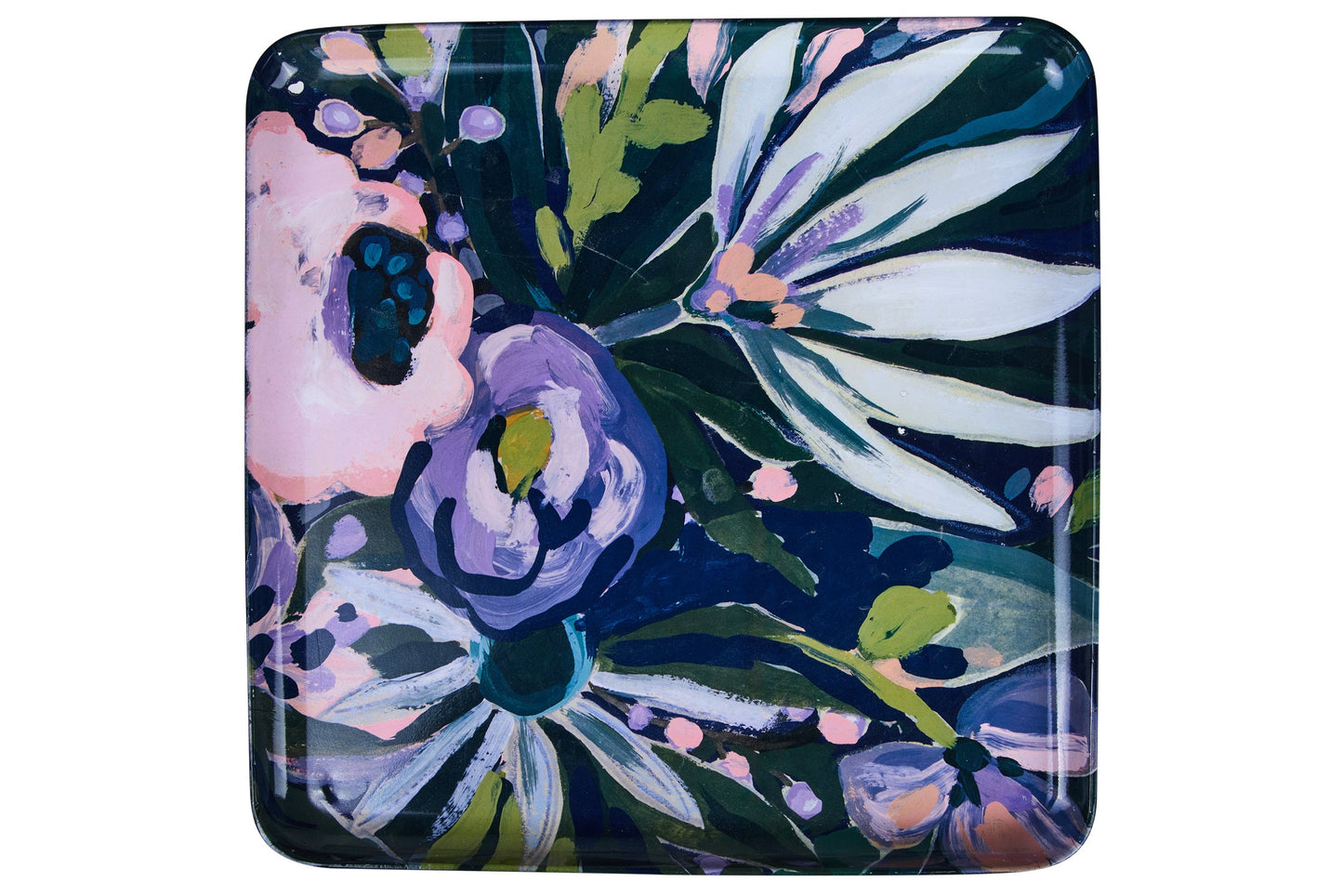 Vincent - Vassoio Quadrato Floreale Nuit