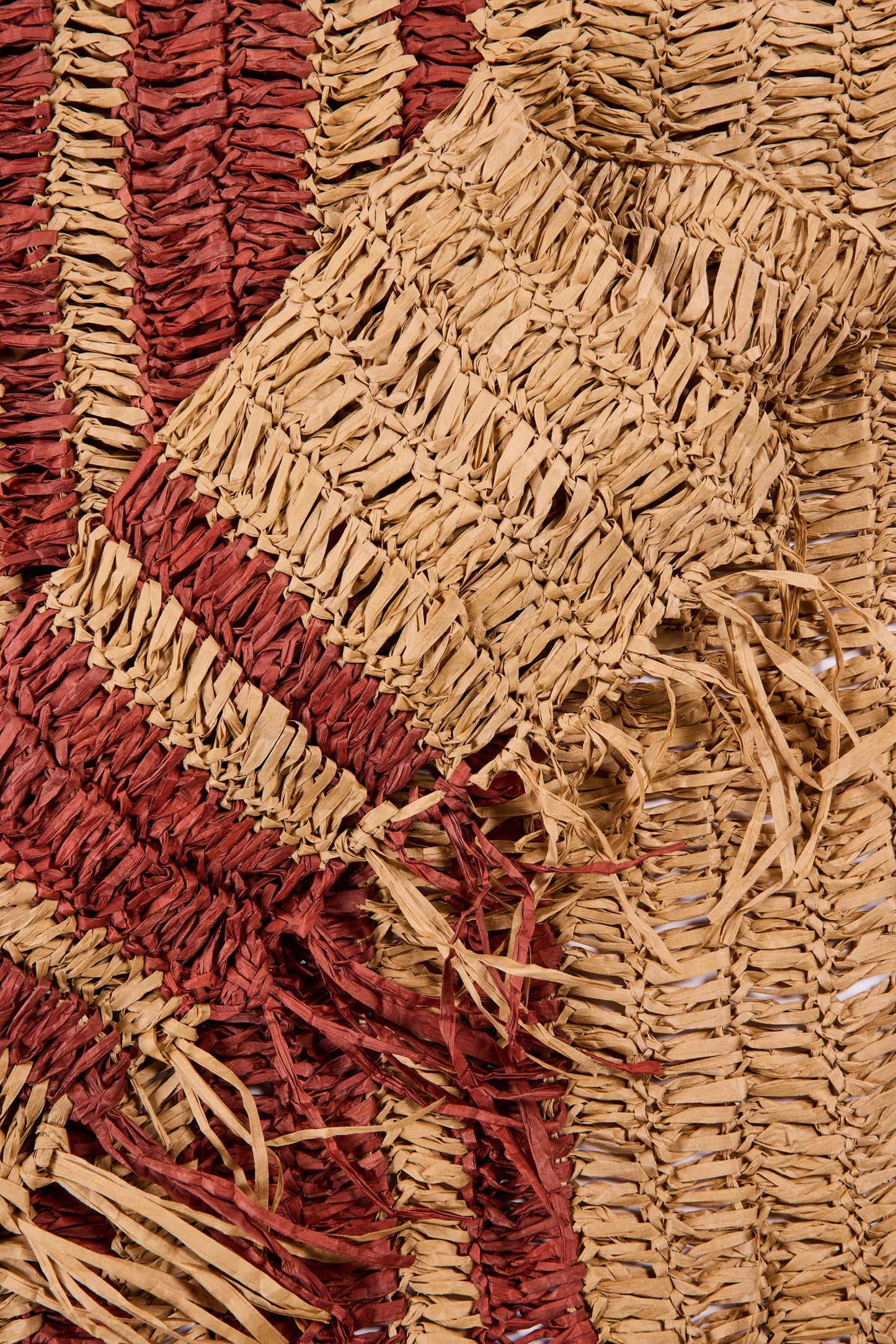 Marrakech - Runner Rafia Striscia Terra