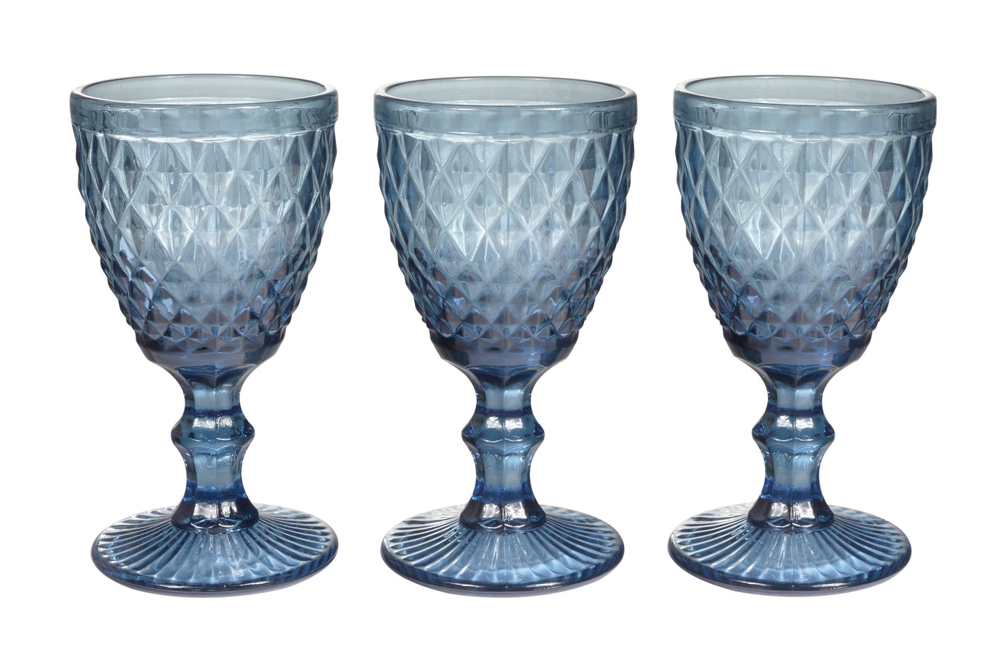 Winston - Calice Vino In Vetro Blu