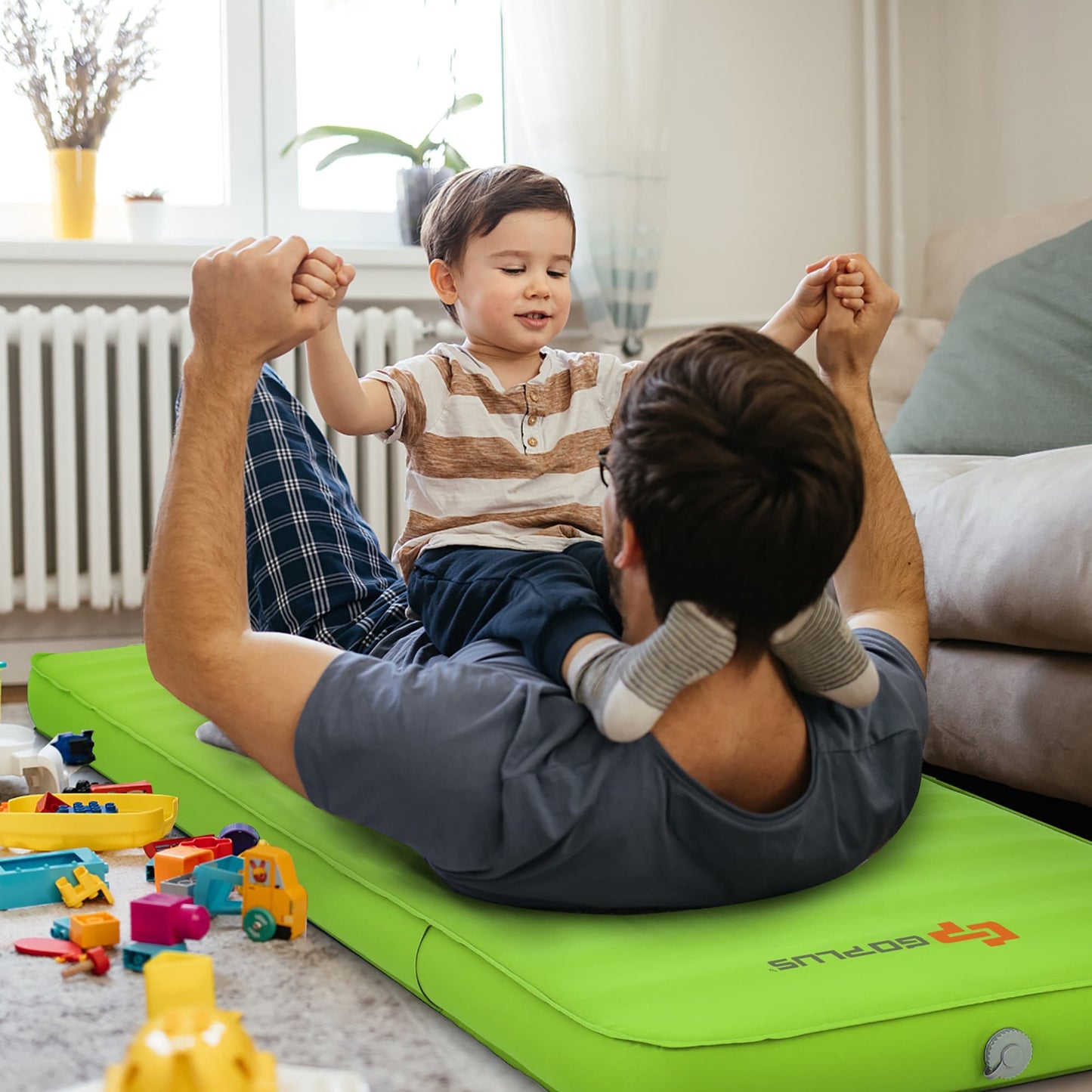 Materassino pieghevole Goplus, materasso da campeggio autogonfiabile con