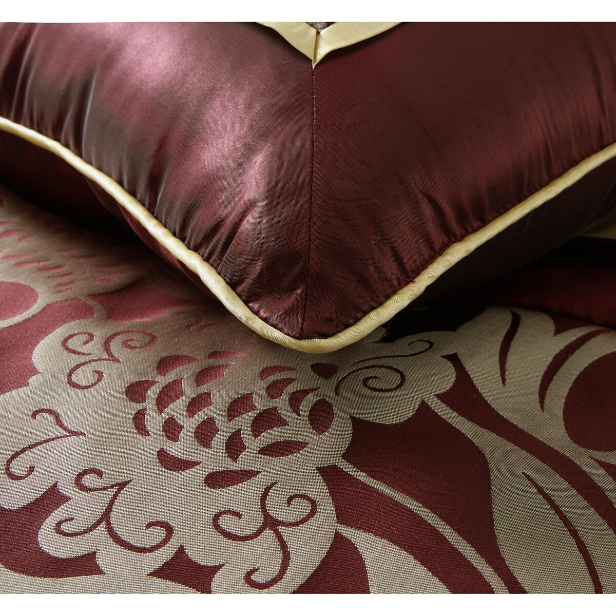 Set copripiumino Nanshing Brie da 9 pezzi in jacquard floreale