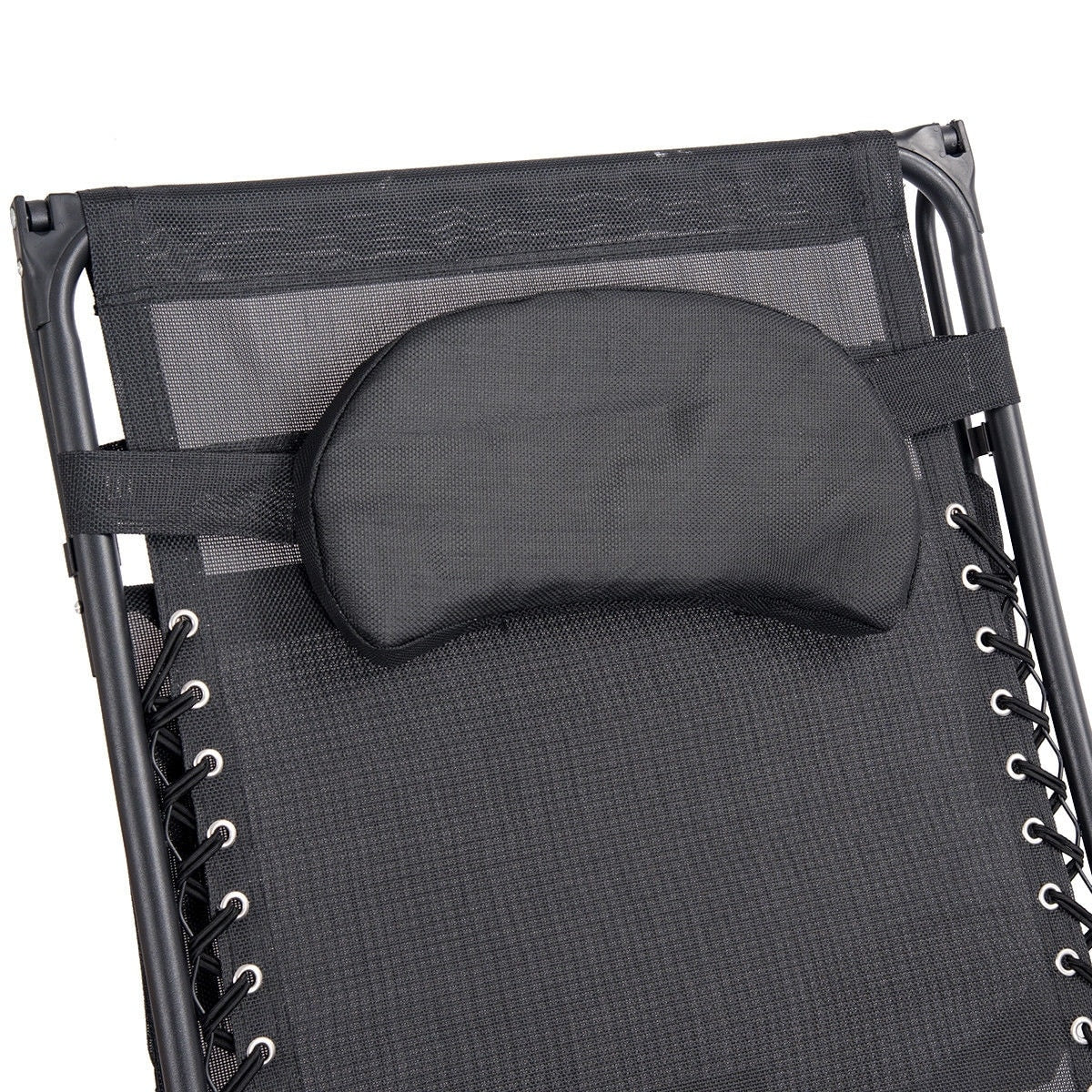 Poltrona reclinabile pieghevole Gymax Zero Gravity con tettuccio parasole