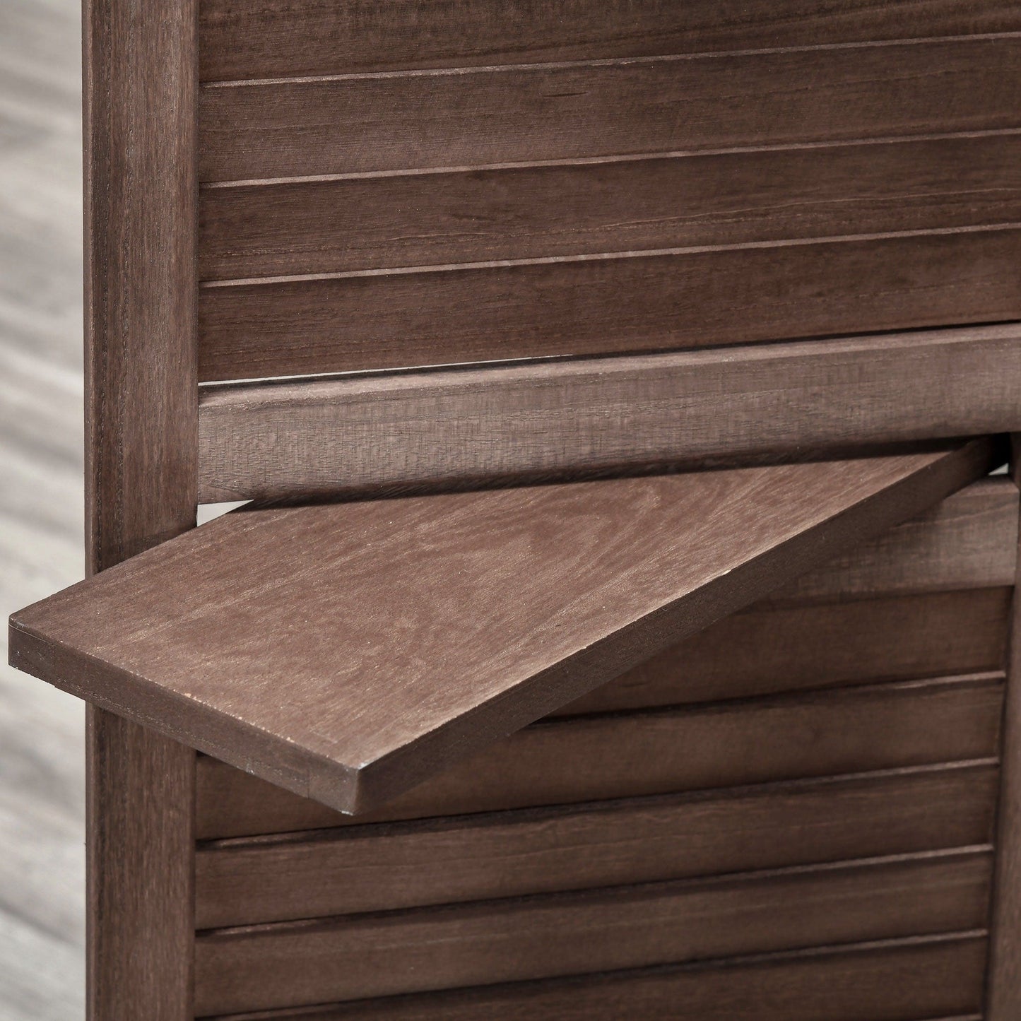 HOMCOM Divisorio pieghevole a 4 pannelli, pannelli per la privacy indipendenti alti 5,5 piedi per camera da letto interna - 63,75 x 0,75 x 67