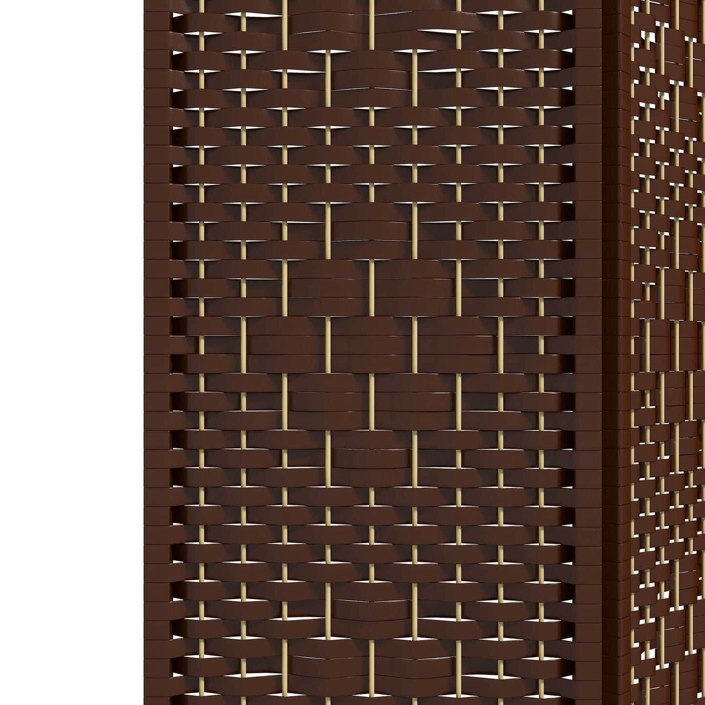 Pannello divisorio per ambienti HOMCOM, divisorio pieghevole per la privacy alto 5,6 piedi, parete divisoria indipendente in fibra di vetro ondulato, bianco