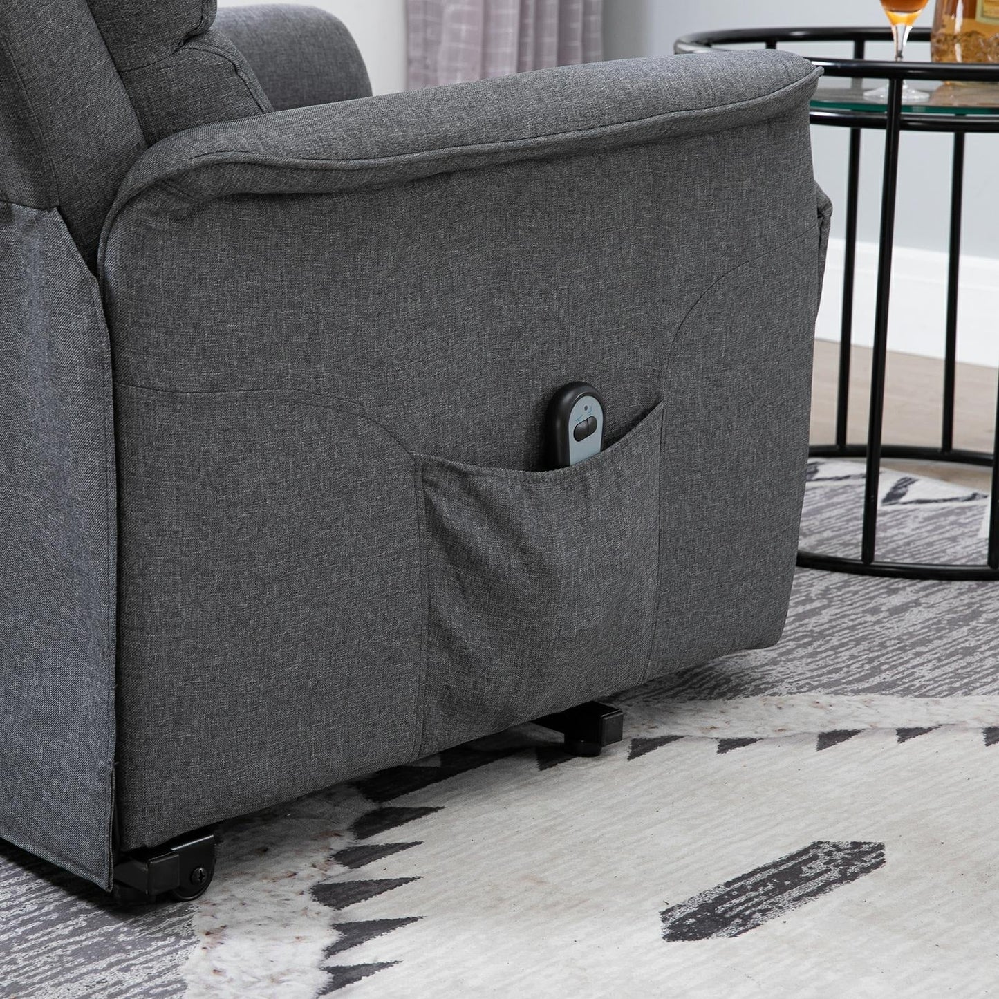 Poltrona reclinabile elettrica HOMCOM con telecomando