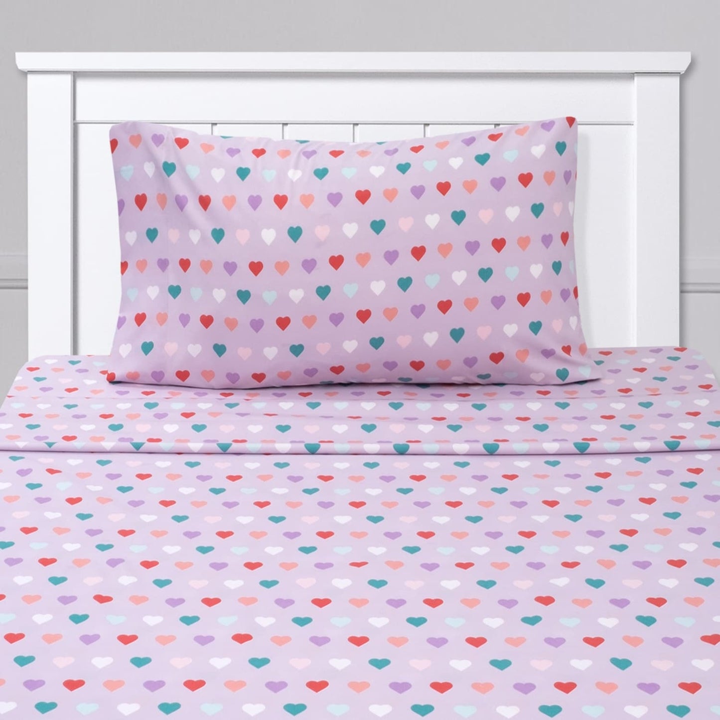 Set di lenzuola Hearts di Sweet Home Collection - Multi