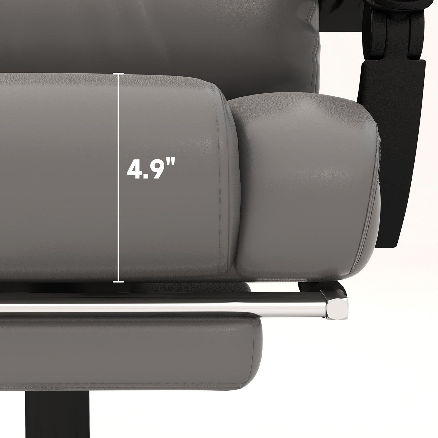 Poltrona da ufficio con schienale alto, massaggio vibrante a 6 punti, reclinabile, con supporto lombare e telecomando