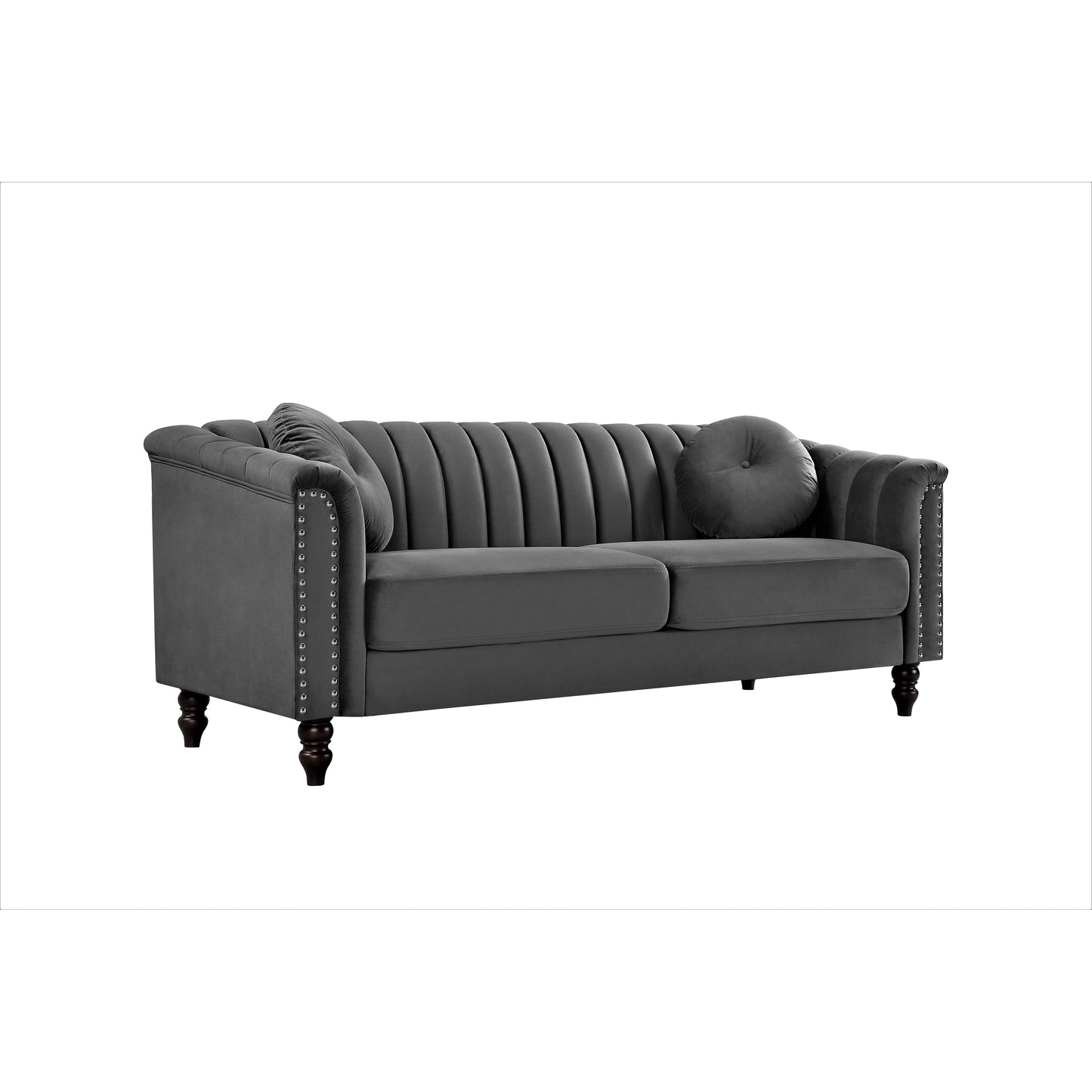 Divano Hills Tufted Back Nailhead 75.2