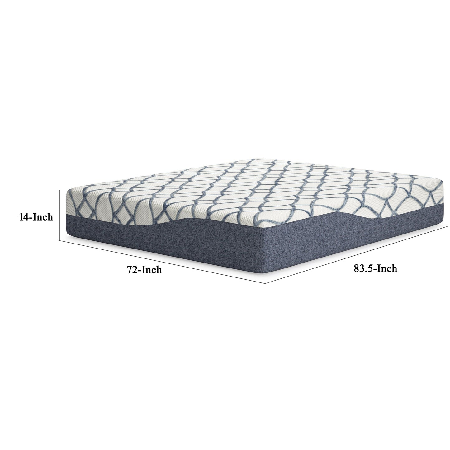 Materasso Himy California King, Memory Foam Response, raffreddamento da 14 pollici