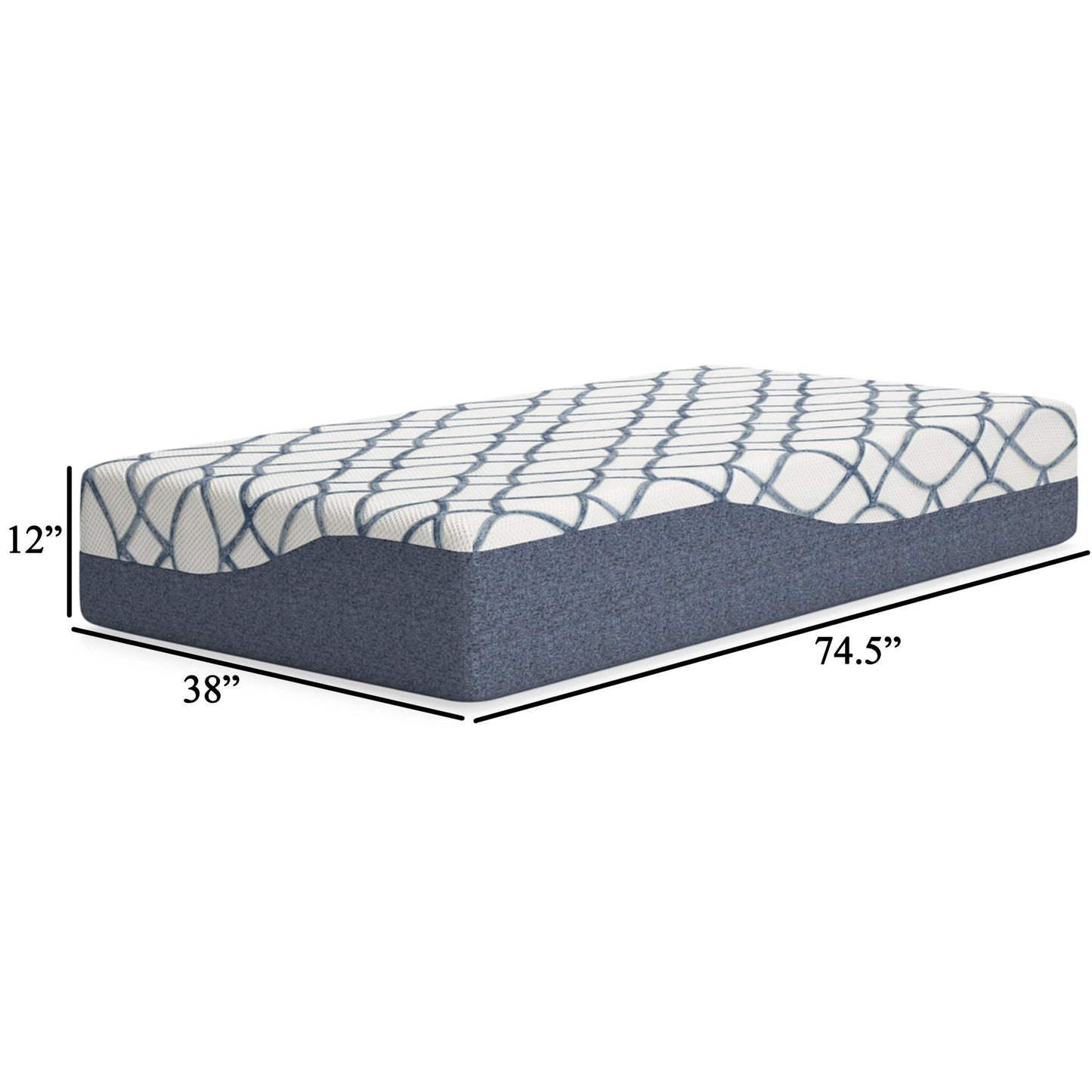 Materasso Himy Twin, memory foam ad alta densità, 12 pollici Cool Comfort