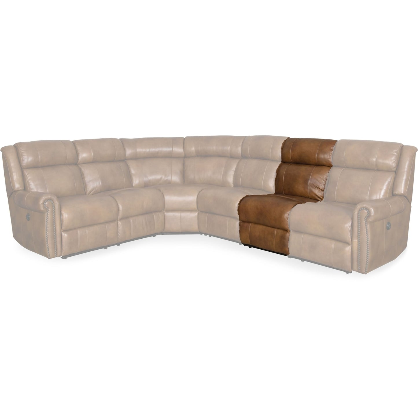 Divano componibile in pelle Hooker Furniture SS461-AR-185 da 24 pollici