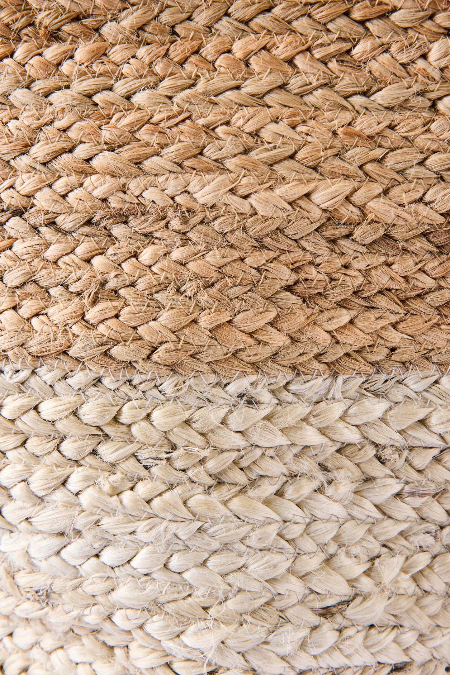 Borsa In Juta Bicolore Bianca E Naturale