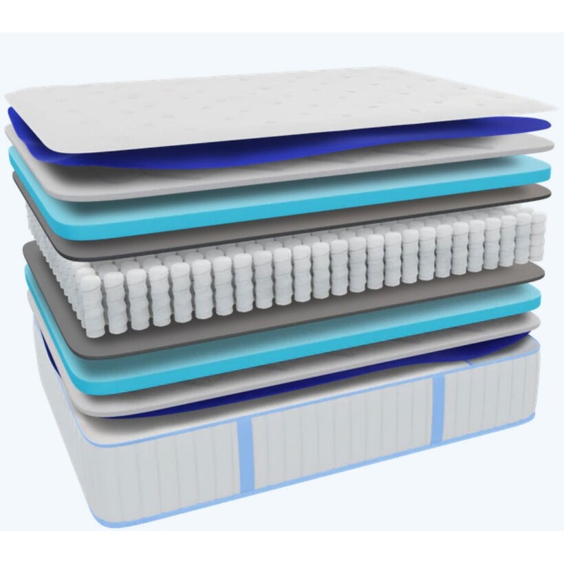 Materasso ibrido Idle Sleep a doppia fermezza da 14 pollici - N/D