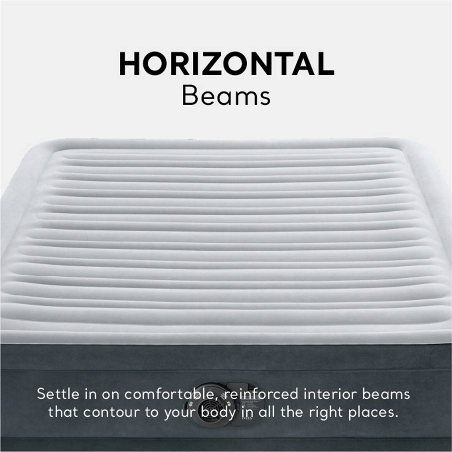 Materasso ad aria Intex Comfort Deluxe Dura-Beam Plush con pompa integrata, matrimoniale